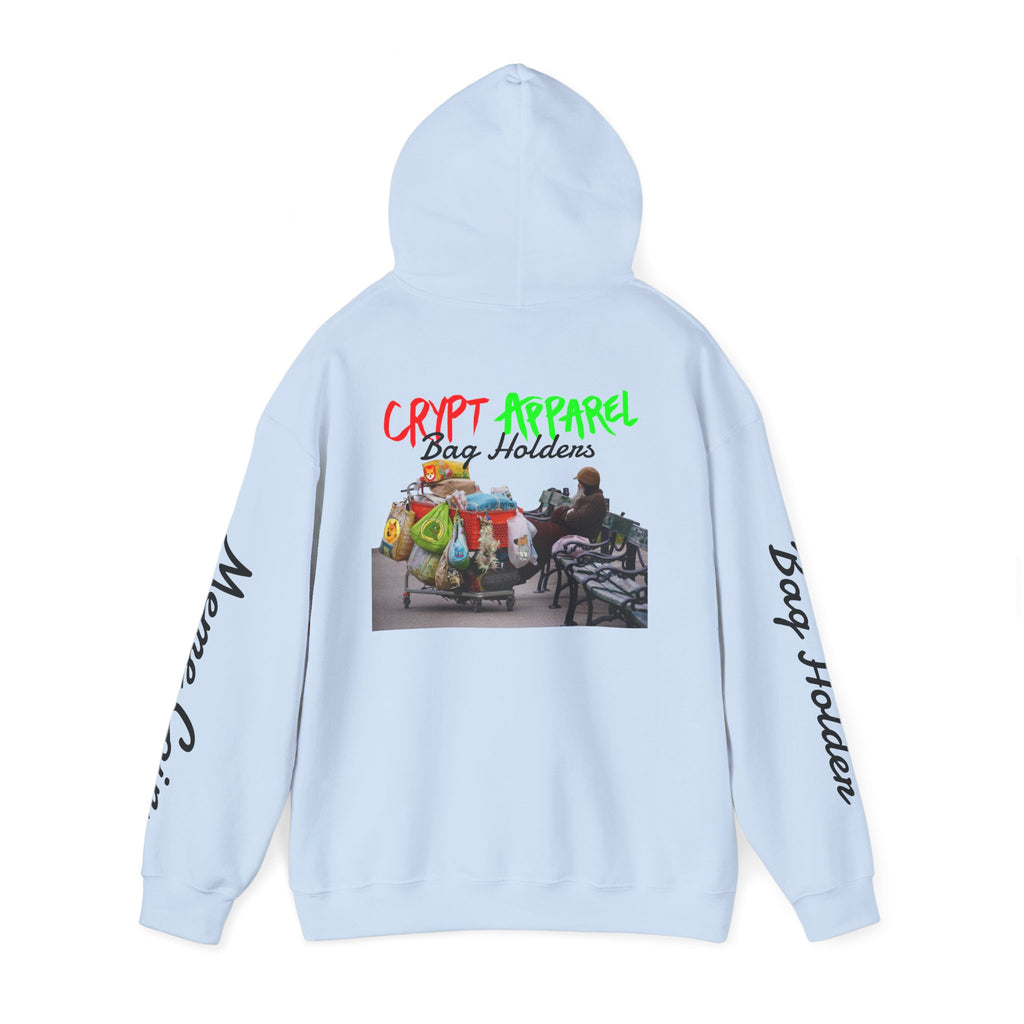 Bag Holders Meme Coin Crypto Hoodie — 'Crypt Apparel' Meme Coin Art