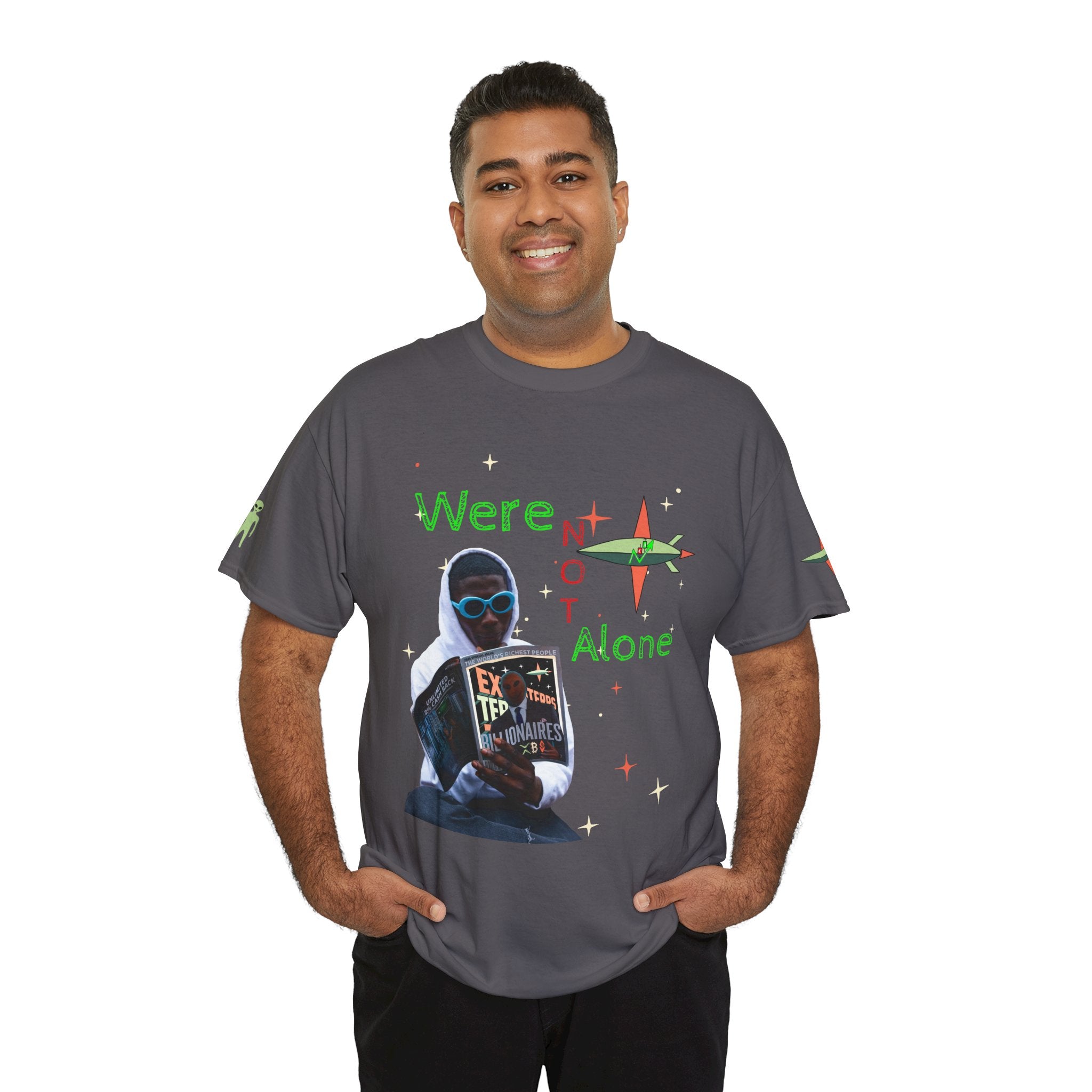 Extra Terrestrial Traders Crypto Graphic Tee — Retro Alien Poster Shirt