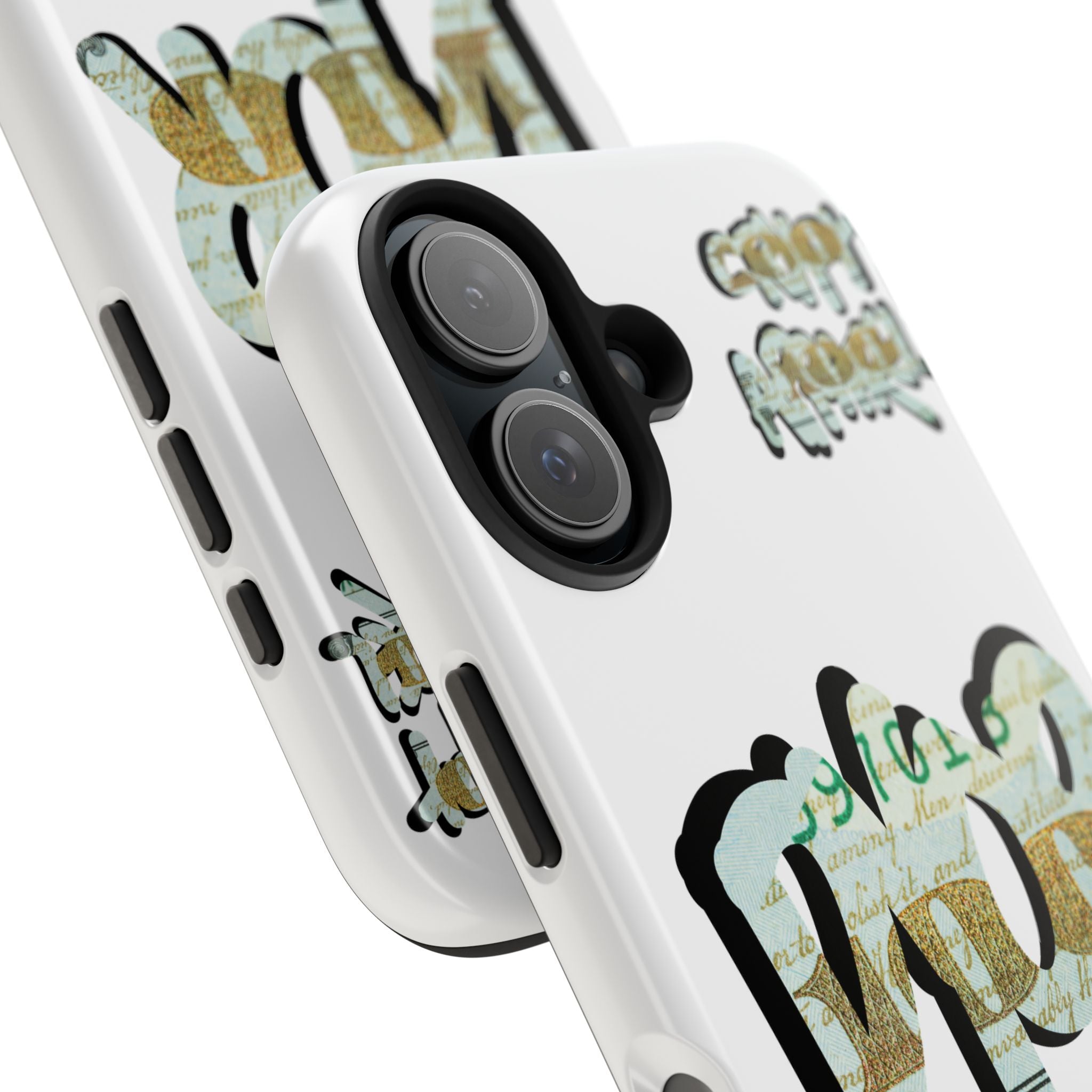Tough Phone Case — Vintage Money Graffiti "Paper Hodl" Design