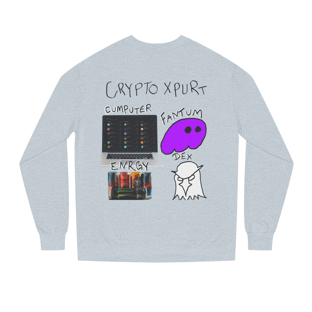 Meme Coin Millionaire Crewneck Sweatshirt — 'Crypt Apparel' Crypto Design