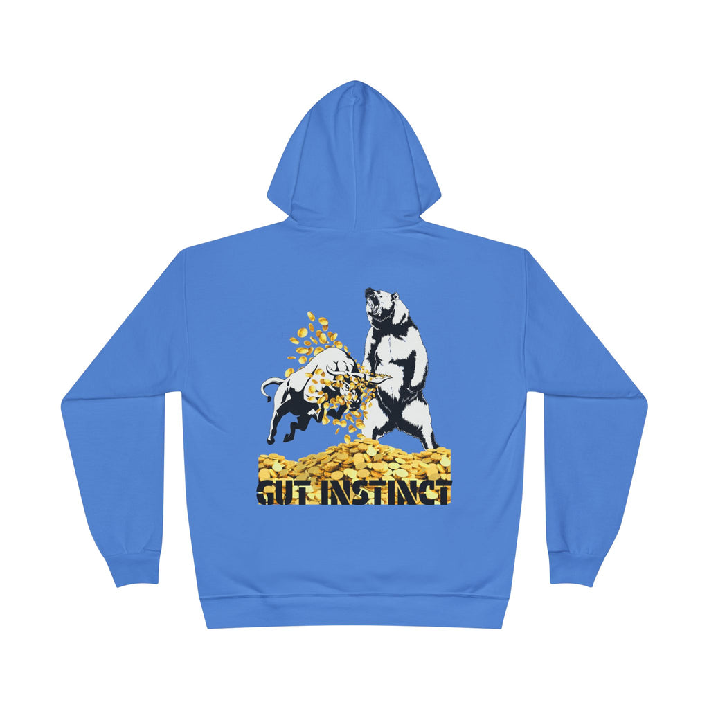 Gut Instinct Bull vs Bear Crypto Hoodie - Dual Sided Slay The Bears Streetwear Pullover