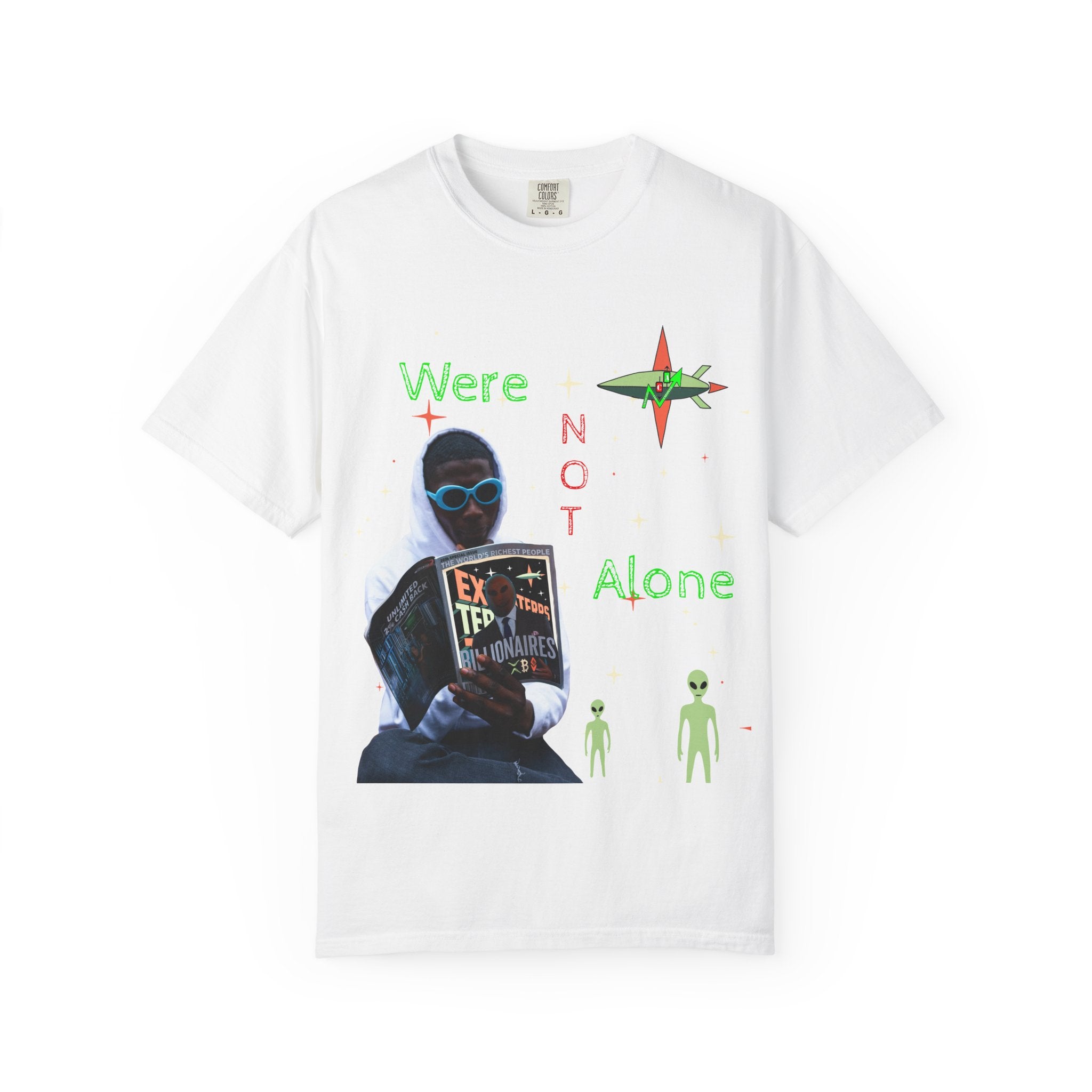 Extraterrestrial Traders Crypto T-Shirt — "We're Not Alone" Alien Graphic Tee