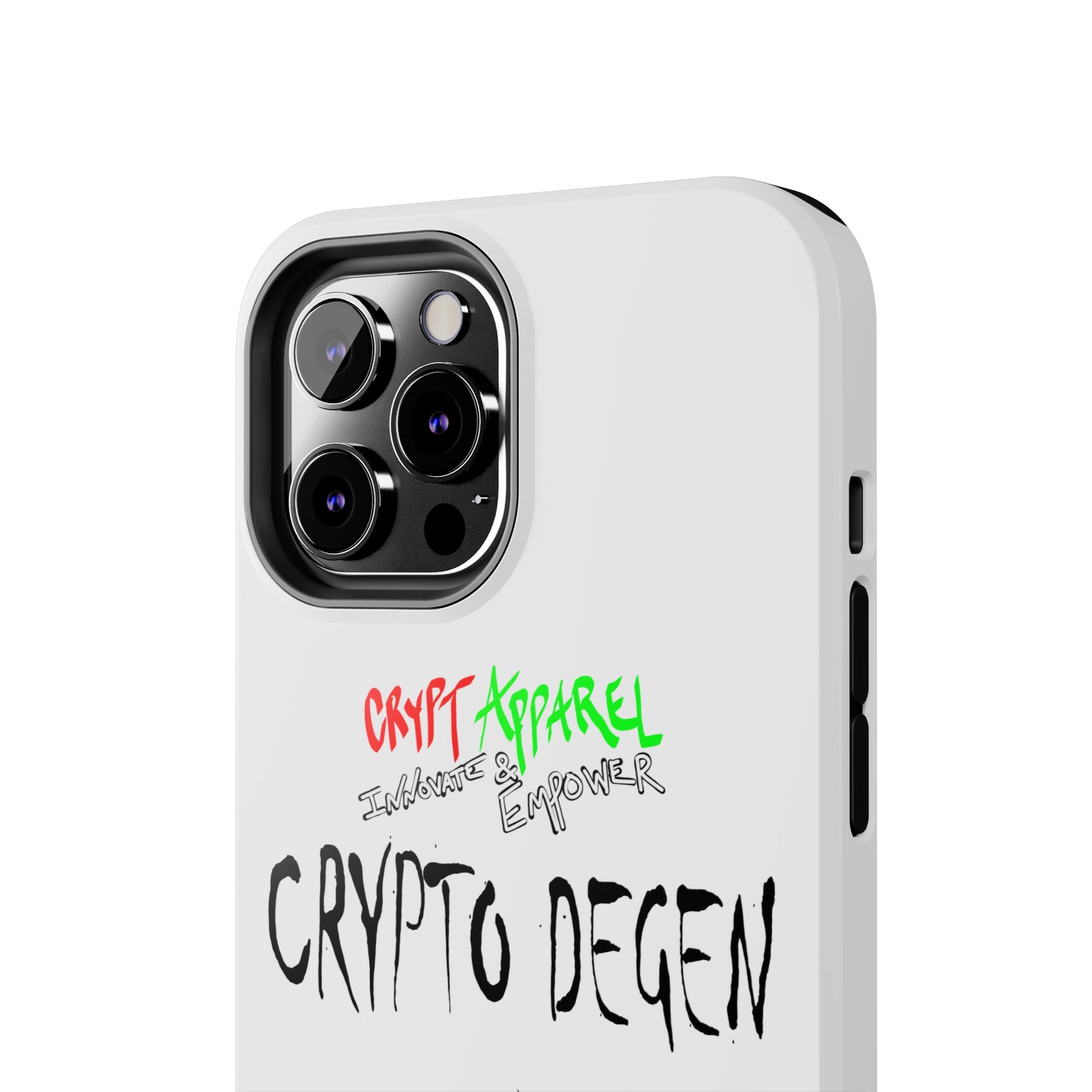 Crypto Degen Tough Phone Case — Cartoon HODL Backpack Design