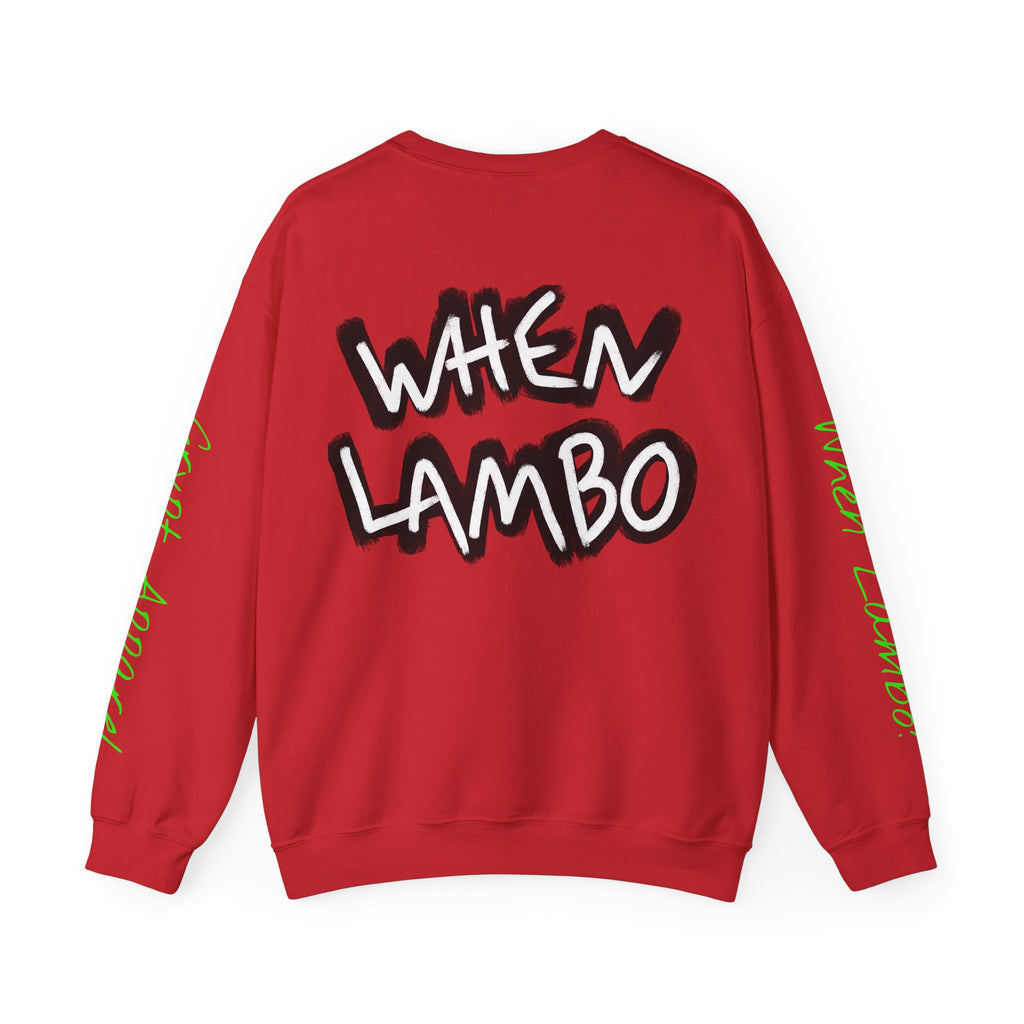 When Lambo Bitcoin inspired Graphic Crewneck Sweatshirt | Crypto Art Streetwear