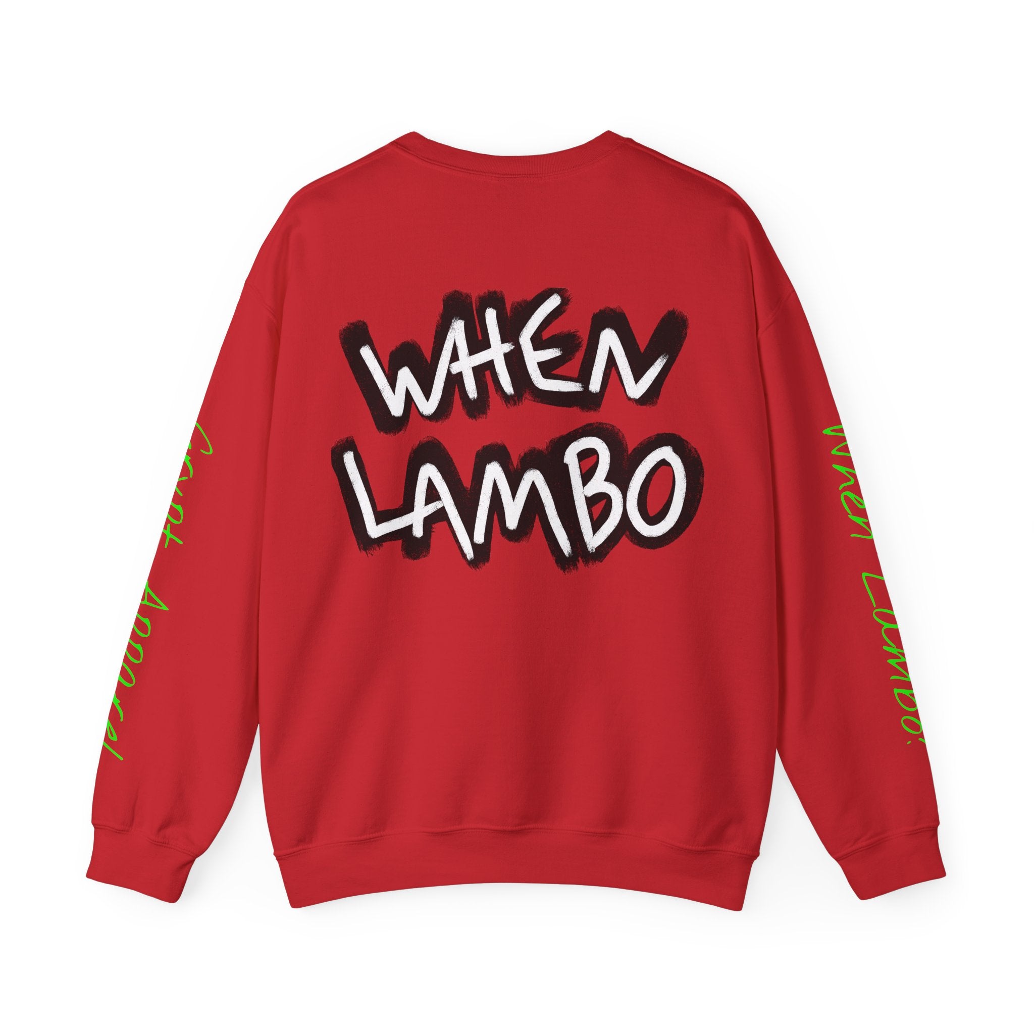 When Lambo Bitcoin inspired Graphic Crewneck Sweatshirt | Crypto Art Streetwear