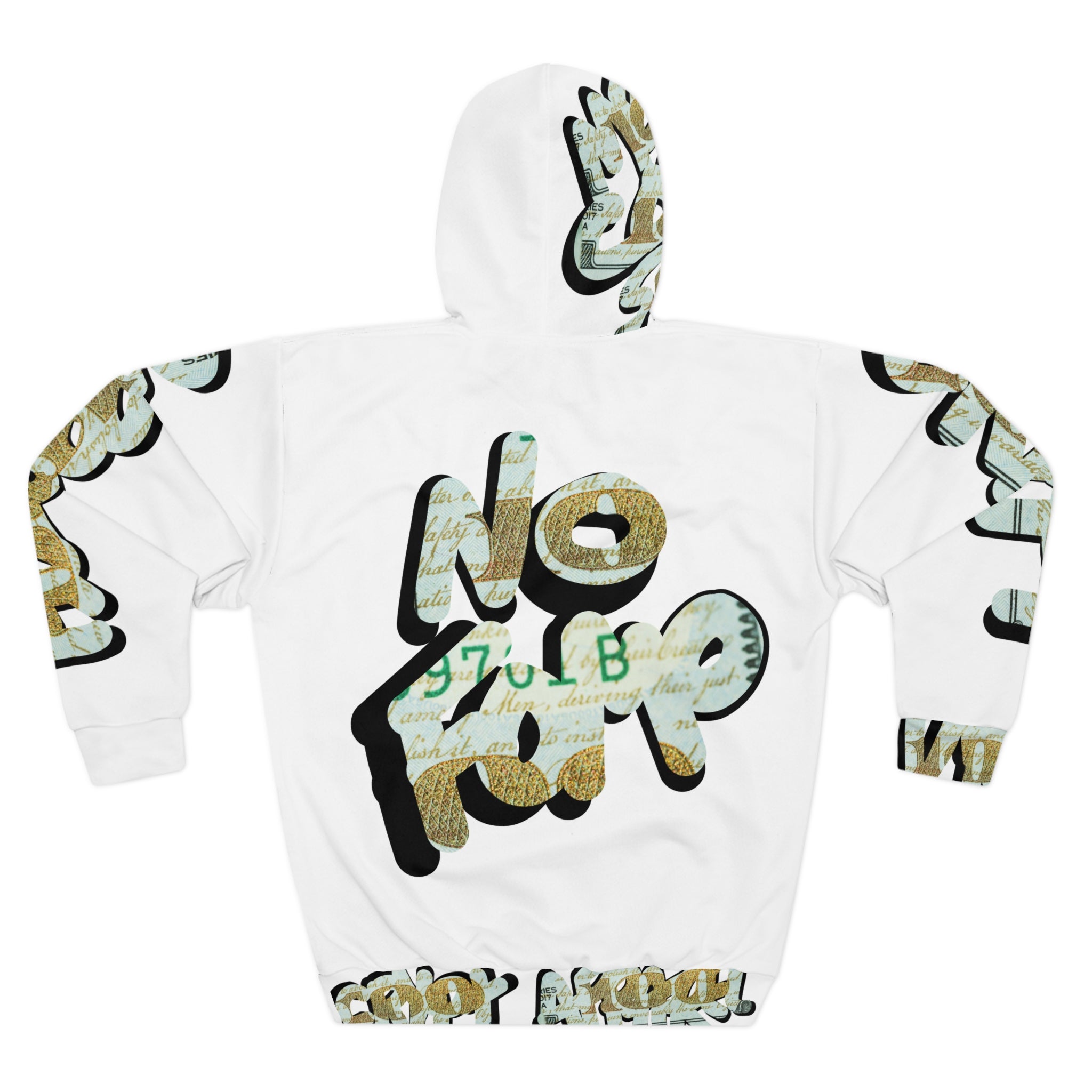 CA 100 Crypto Graphic Hoodie — Streetwear Pullover with Bold Graffiti Text