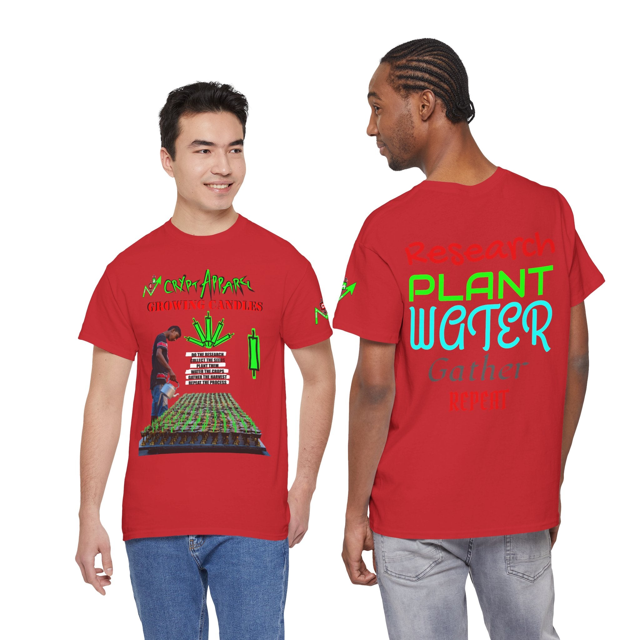 Growing Candles T-Shirt — "Crypt Apparel" Planting Seeds Tee