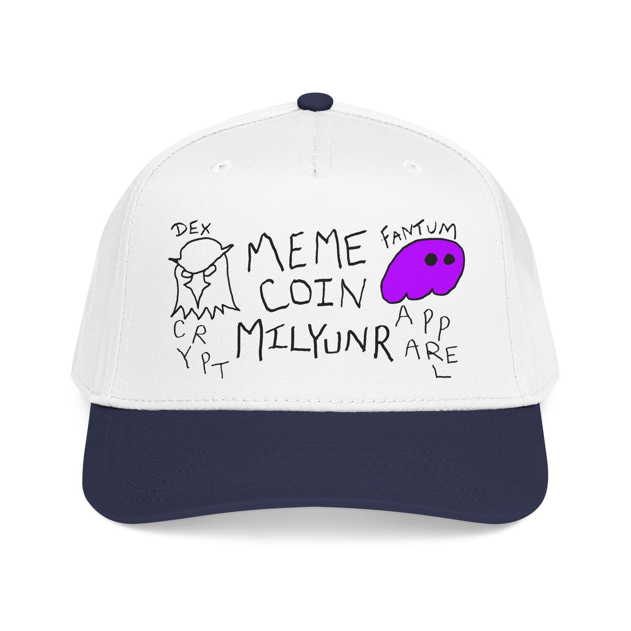 Meme Coin Millionaire Baseball Cap — Crypto Art Snapback
