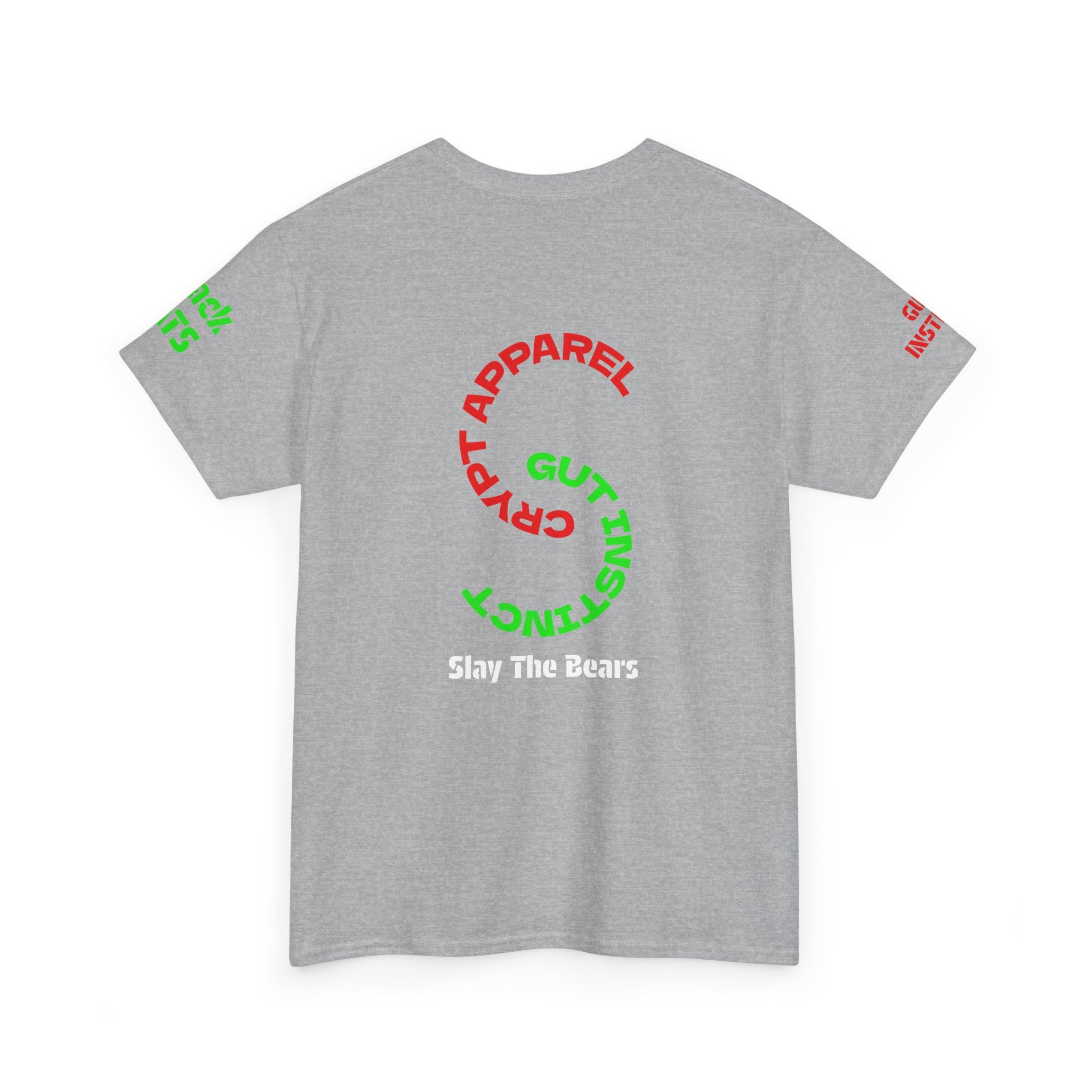 Gut Instinct Bear vs Bull Stock Market T‑Shirt — Crypt Apparel "Slay The Bears" Graphic Tee