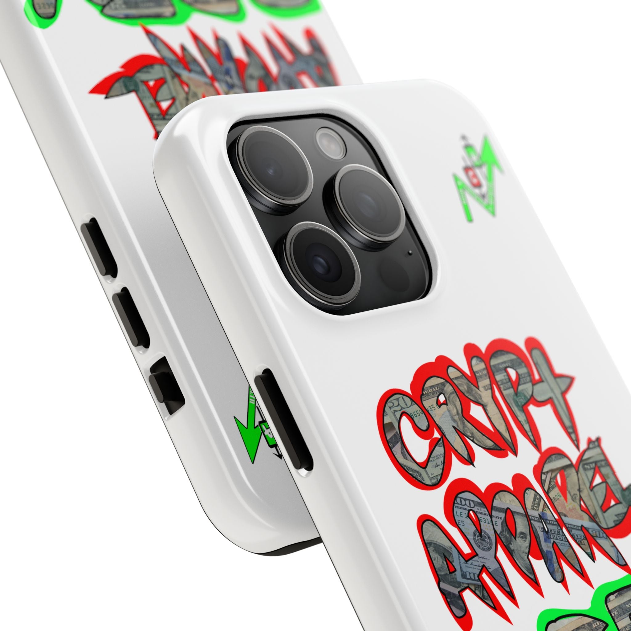 DEFY with DEFI Tough Phone Case — "Crypt Apparel: "Money" Graffiti Crypto Design