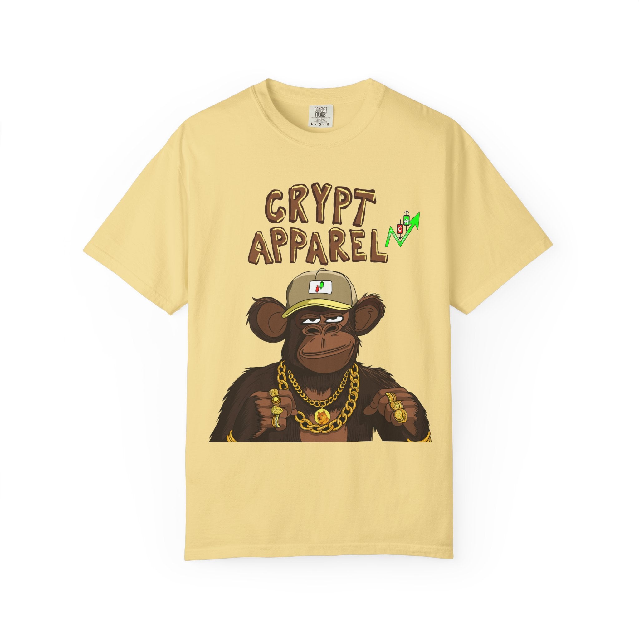 'Low Cap Ape' Graphic T-Shirt — Crypt Apparel Crypto Streetwear