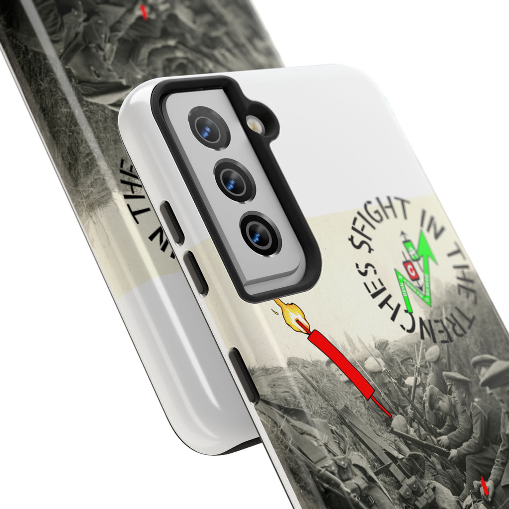 The Trenches Tough Phone Case — Crypt Apparel Trench Dog & Candle Design
