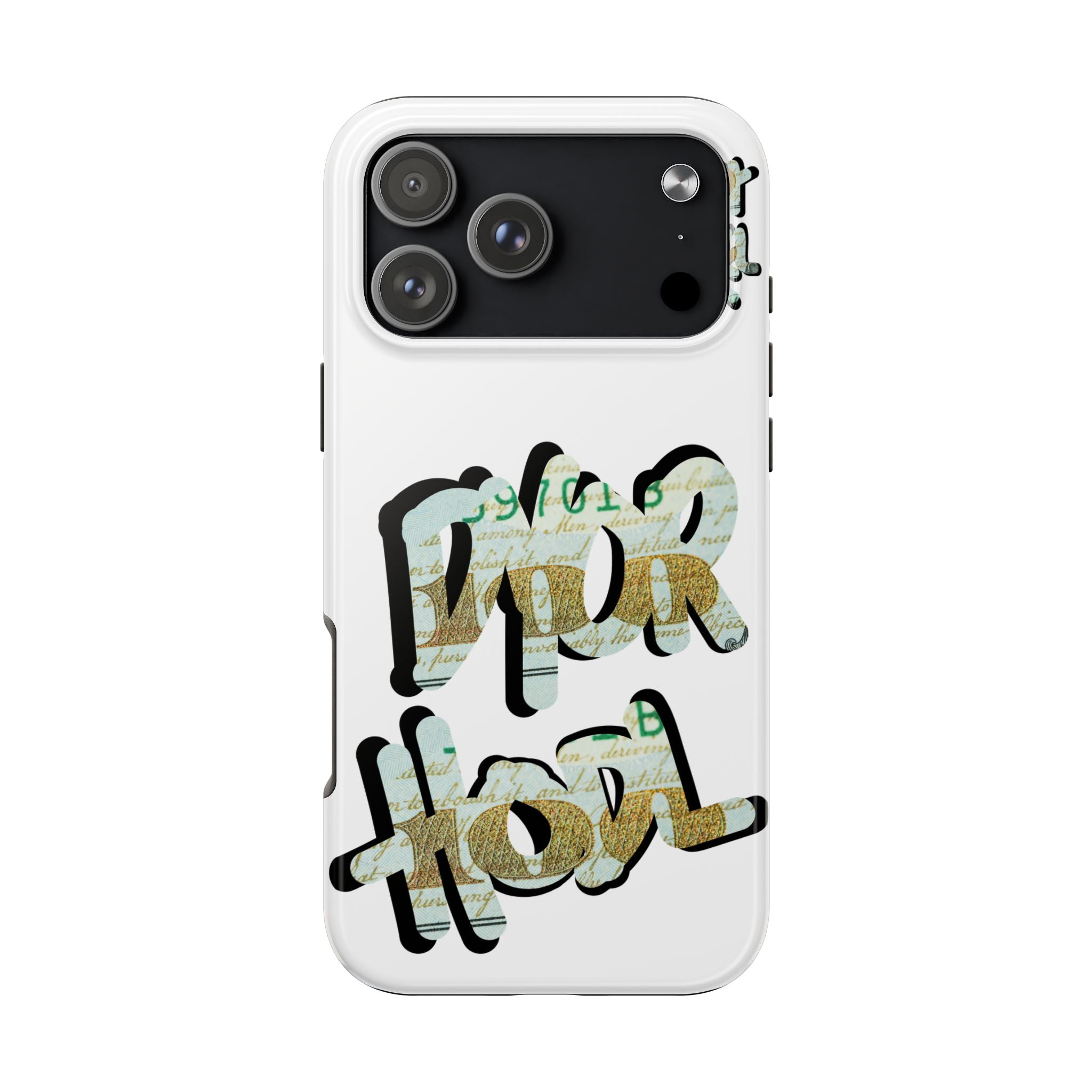 Tough Phone Case — Vintage Money Graffiti "Paper Hodl" Design