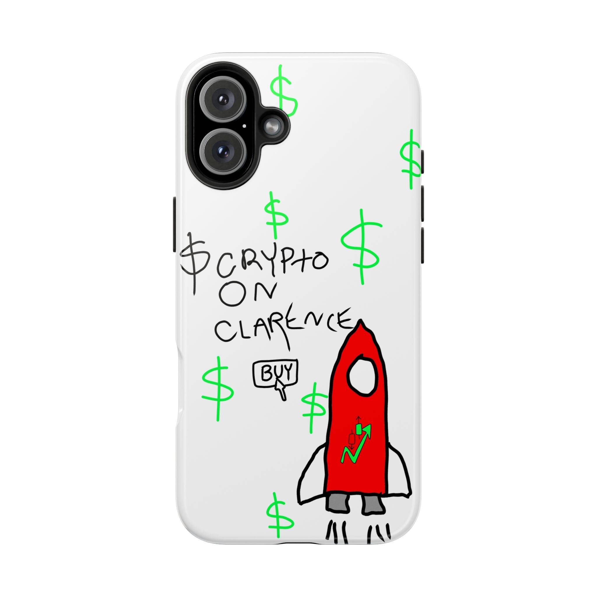 Crypto On Clarence Phone Case — Crypt Apparel Degen Design
