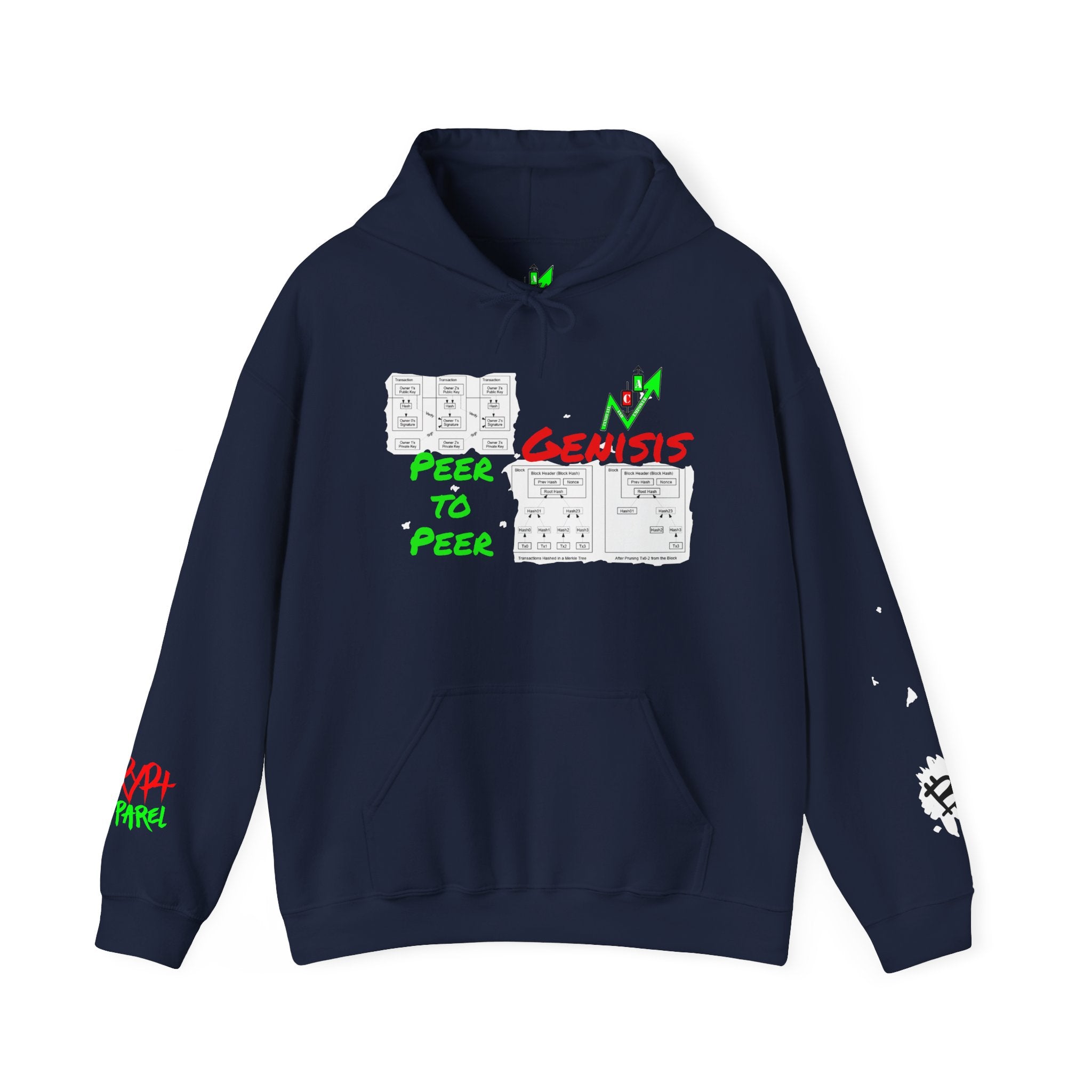 The Whitepaper Crypto Hooded Sweatshirt — Crypt Apparel Genisis Graphic Hoodie