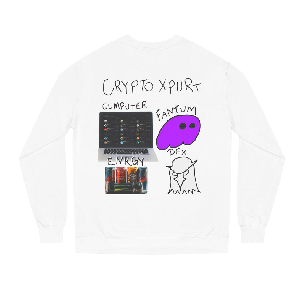 Meme Coin Millionaire Crewneck Sweatshirt — 'Crypt Apparel' Crypto Design
