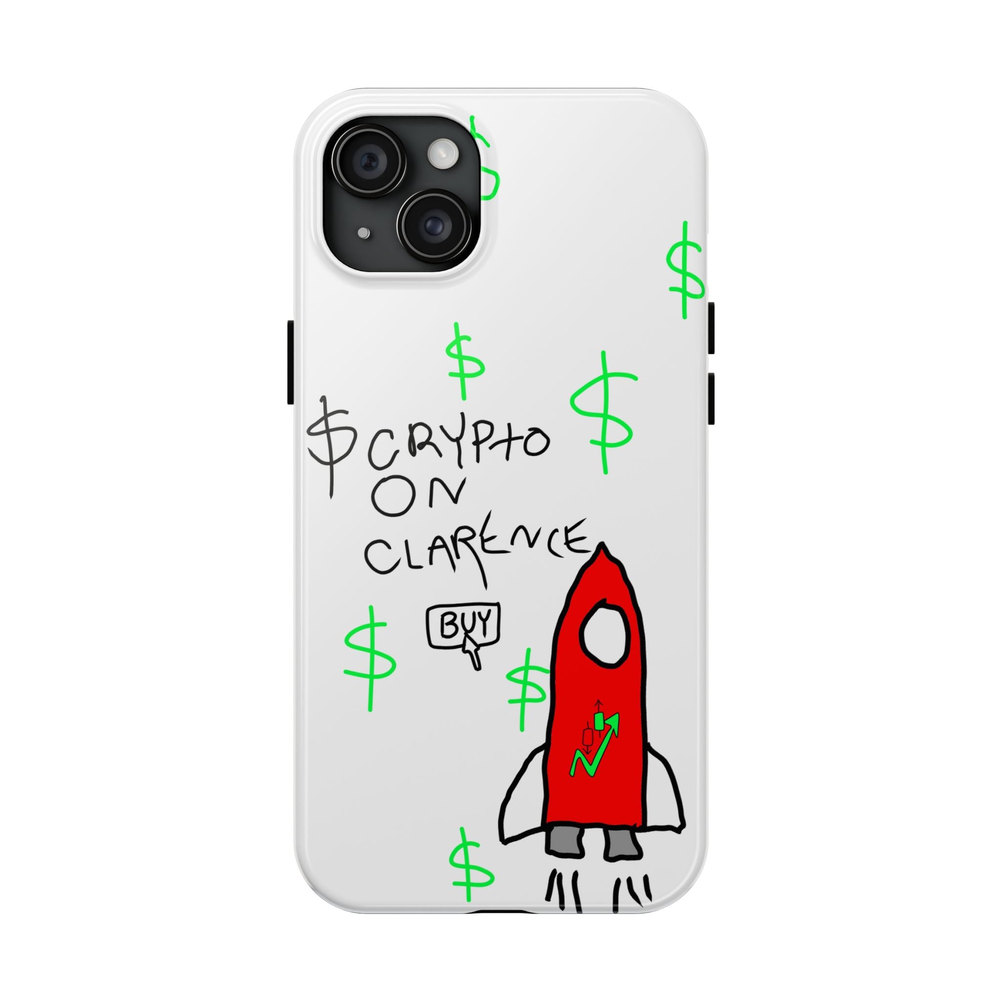 Crypto On Clarence Phone Case — Crypt Apparel Degen Design