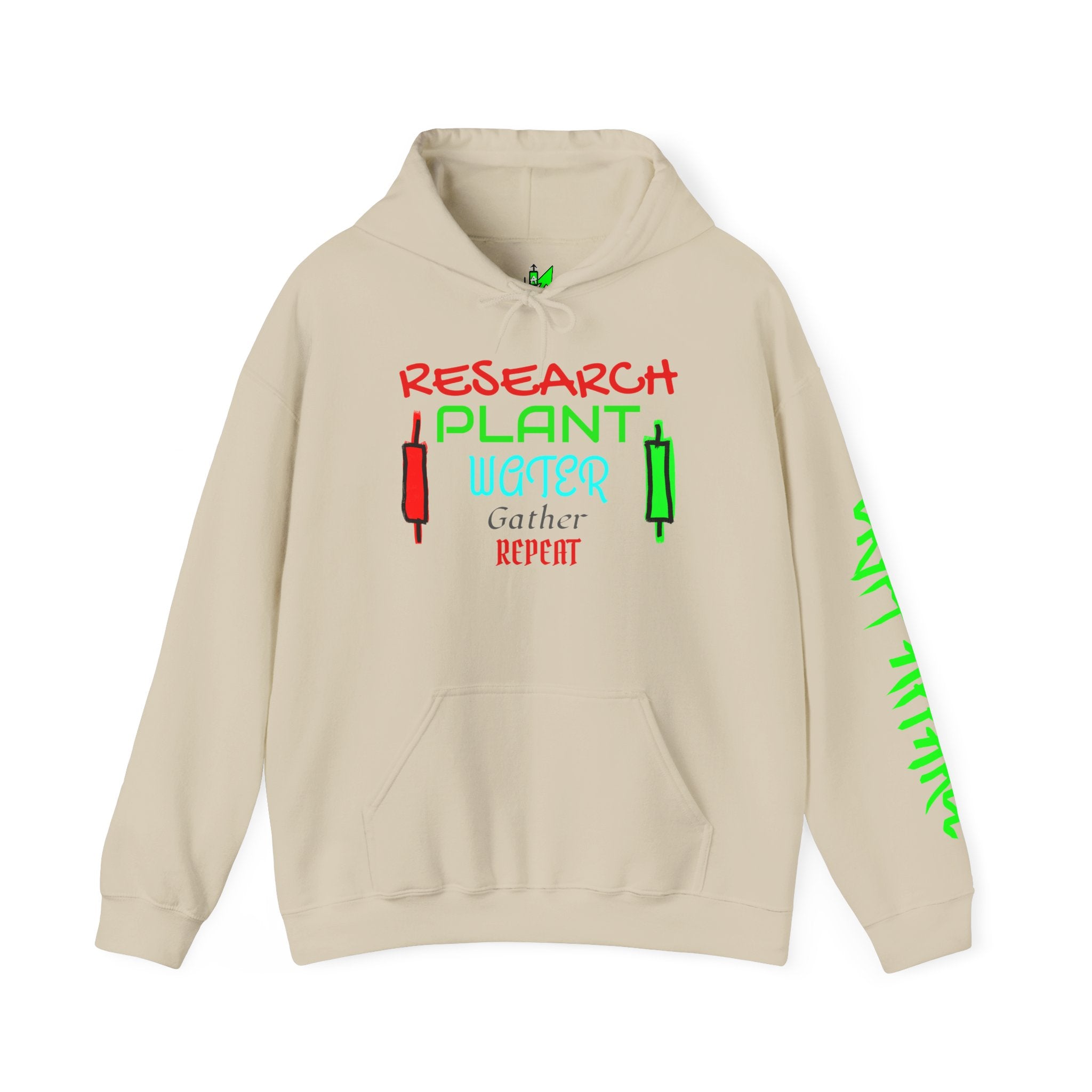 Growing Candles Crypto Hoodie | Crypt Apparel Nurturing Charts