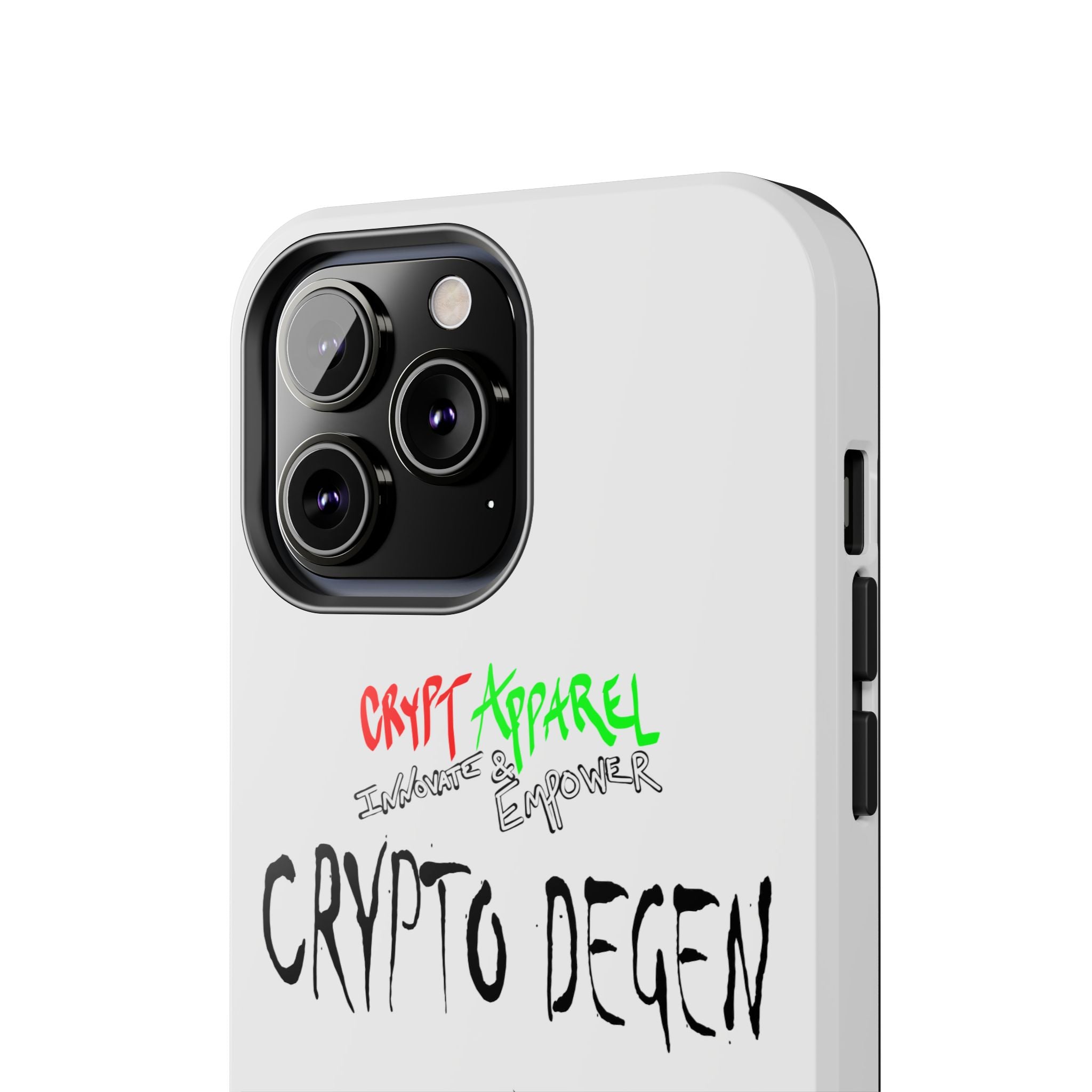 Crypto Degen Tough Phone Case — Cartoon HODL Backpack Design