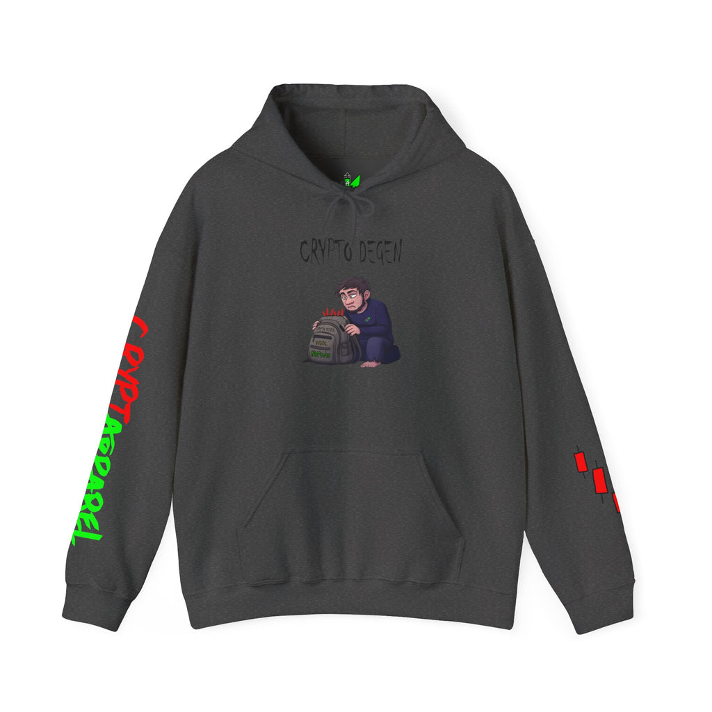 Crypto Degen Hoodie — Crypt Apparel Graphic Pullover