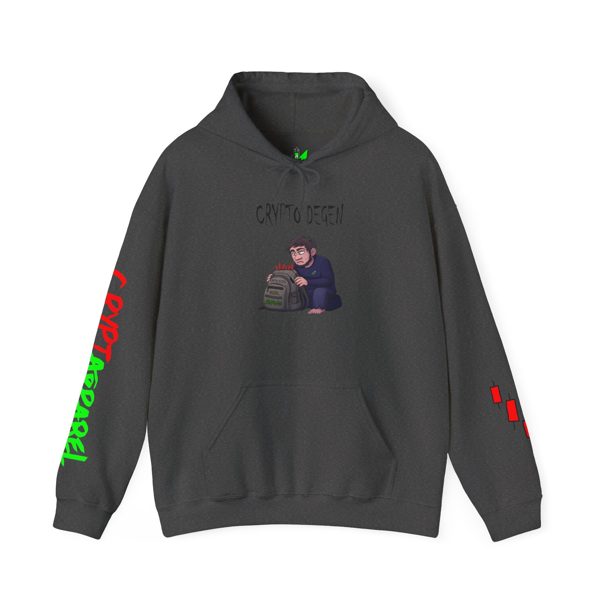 Crypto Degen Hoodie — Crypt Apparel Graphic Pullover