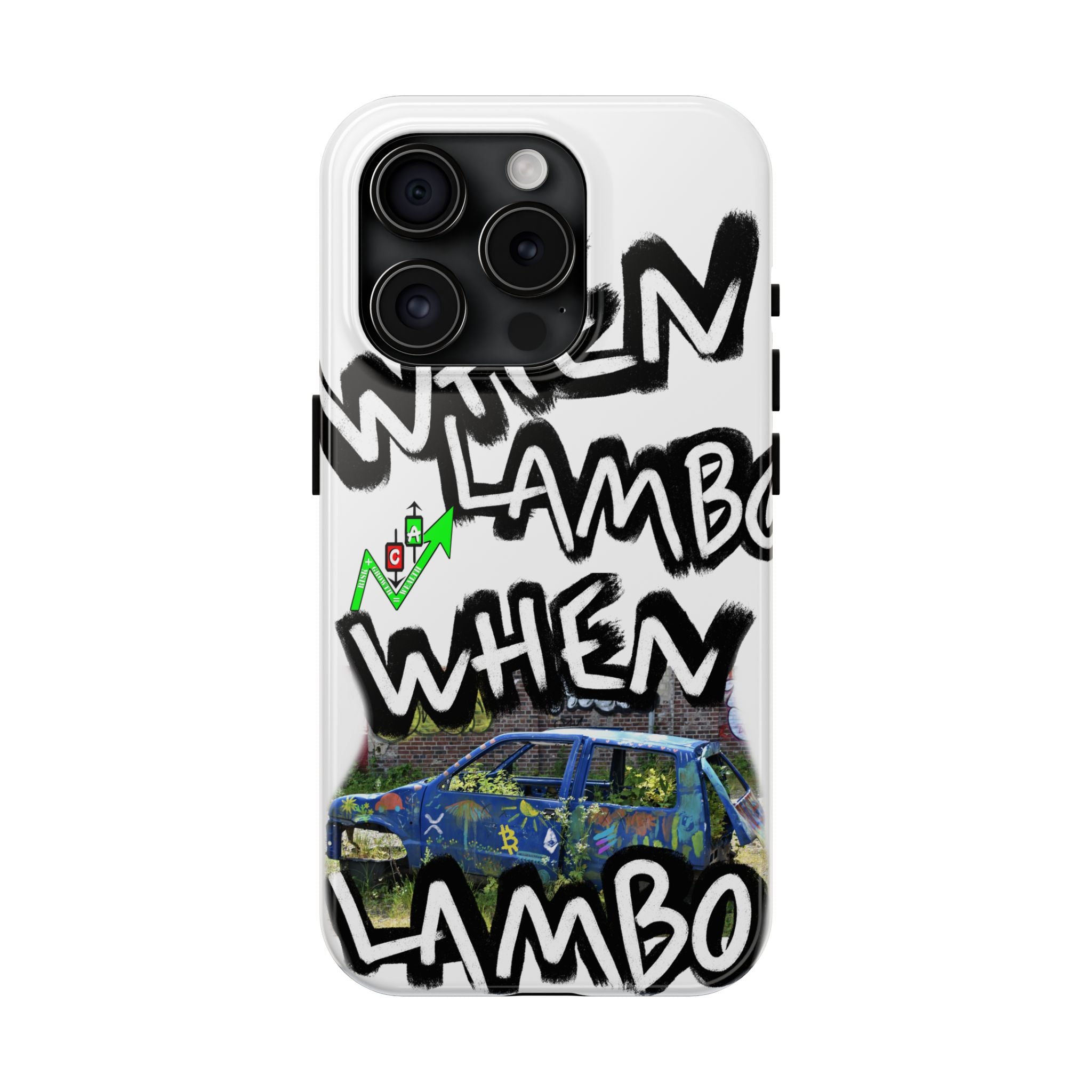 When Lambo Art Phone Case — Crypto Meme Tough Phone Case