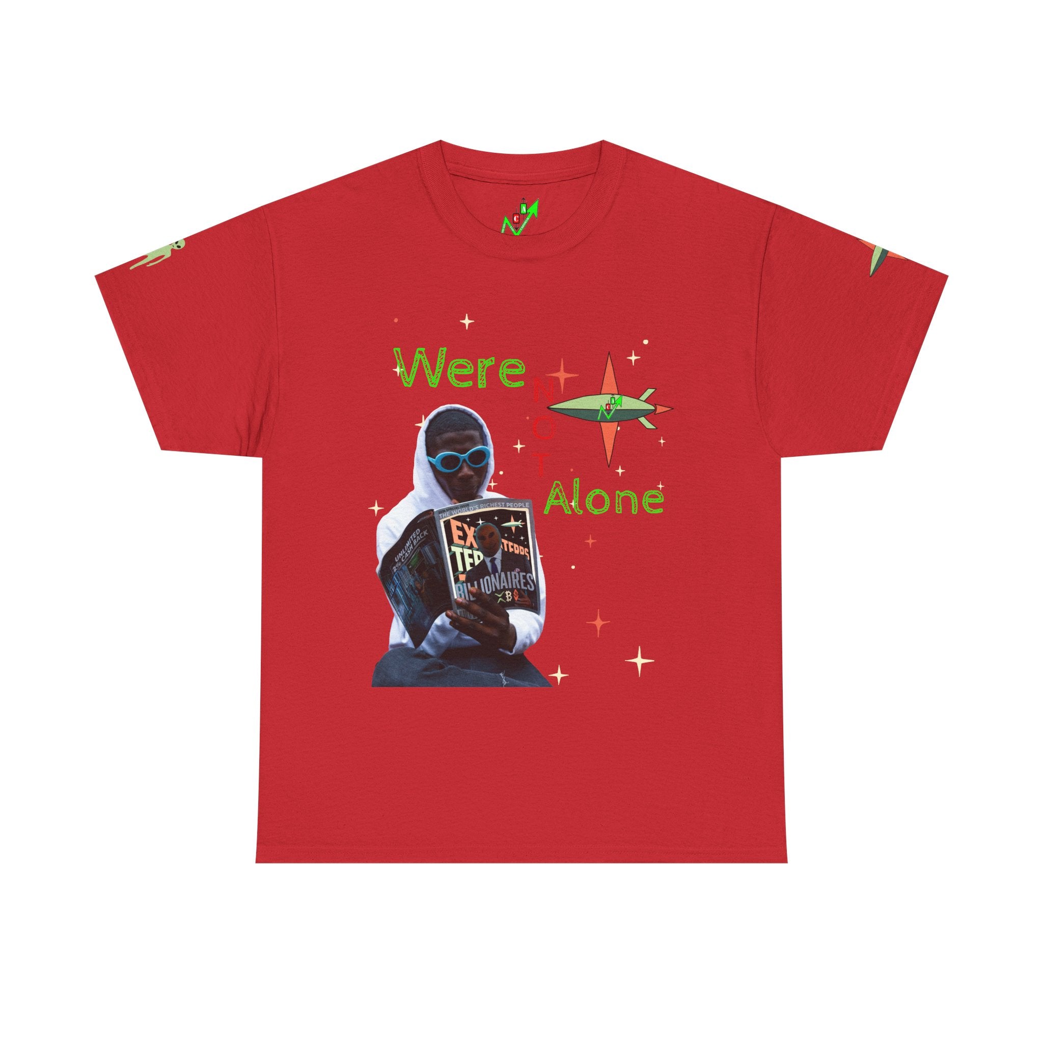 Extra Terrestrial Traders Crypto Graphic Tee — Retro Alien Poster Shirt