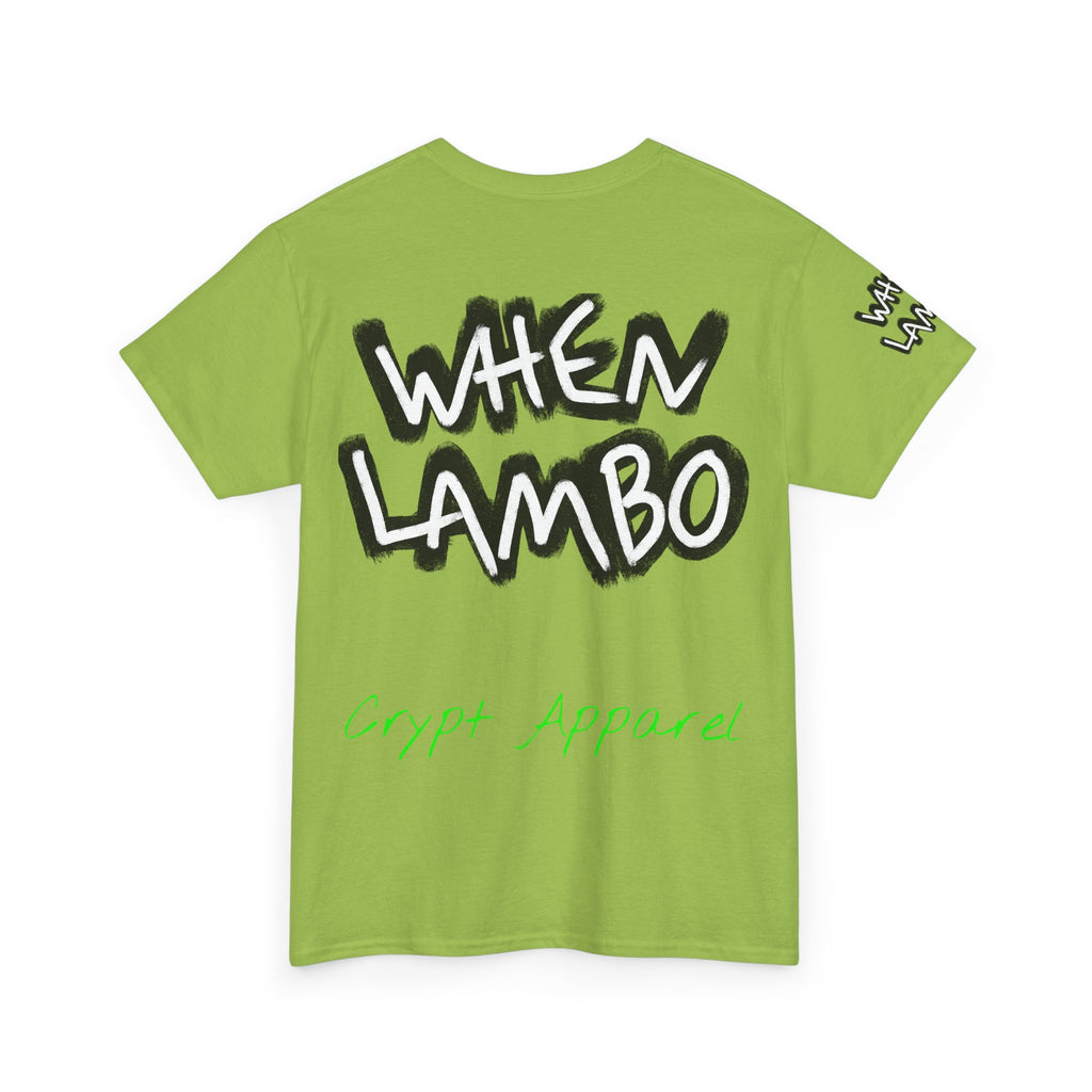 When Lambo Bitcoin inspired Crypto Graphic Tee | Crypt Apparel Car Streetwear