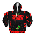 Catching Daggers Crypto Trading All Over Print Red Candle design by Crypt Apparel