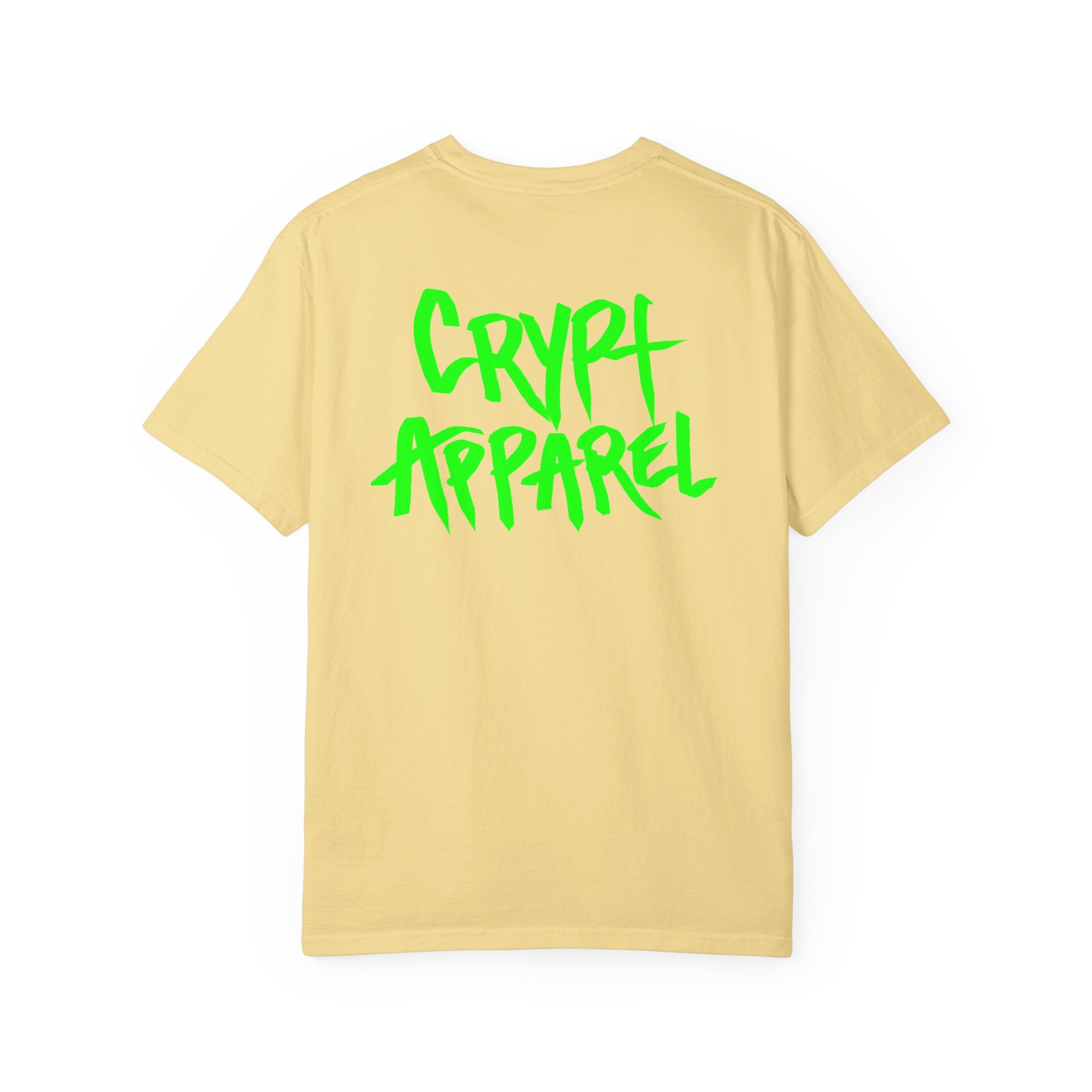 Trench Life Graffiti 'Crypt Apparel' T-Shirt | Chest Logo, Back Script
