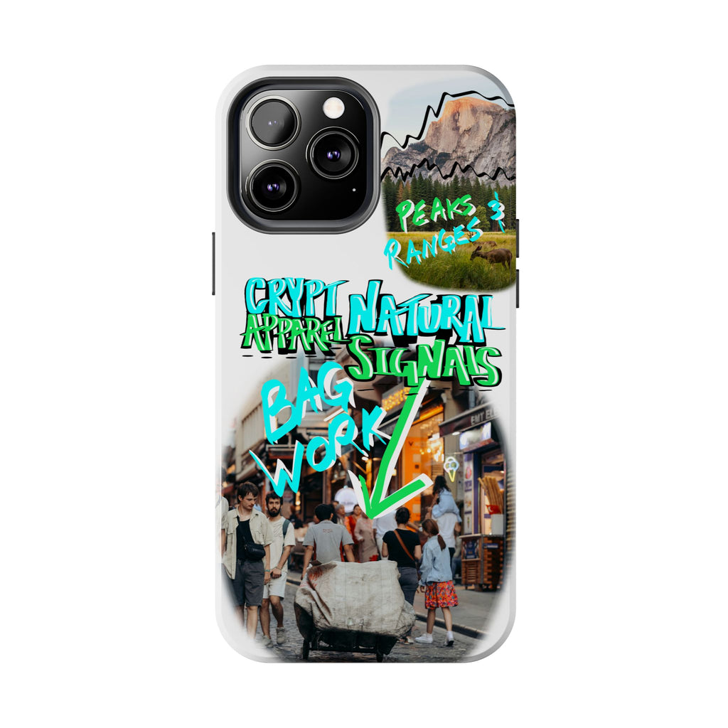 Natural Signals Tough Phone Case — Crypt Apparel Street Collage Design