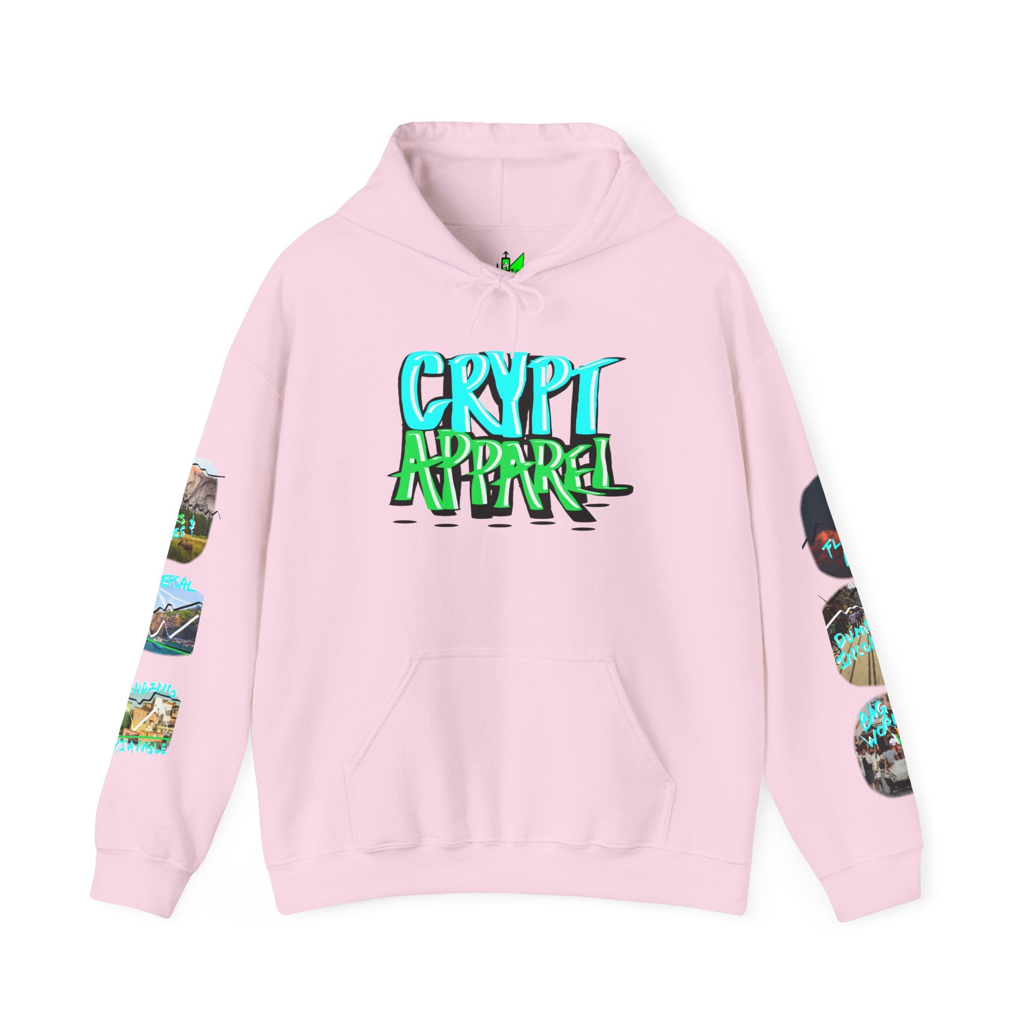 Natural Signals Crypto Trading Hoodie — 'Crypt Apparel' Graffiti Logo & 'Natural Signals'