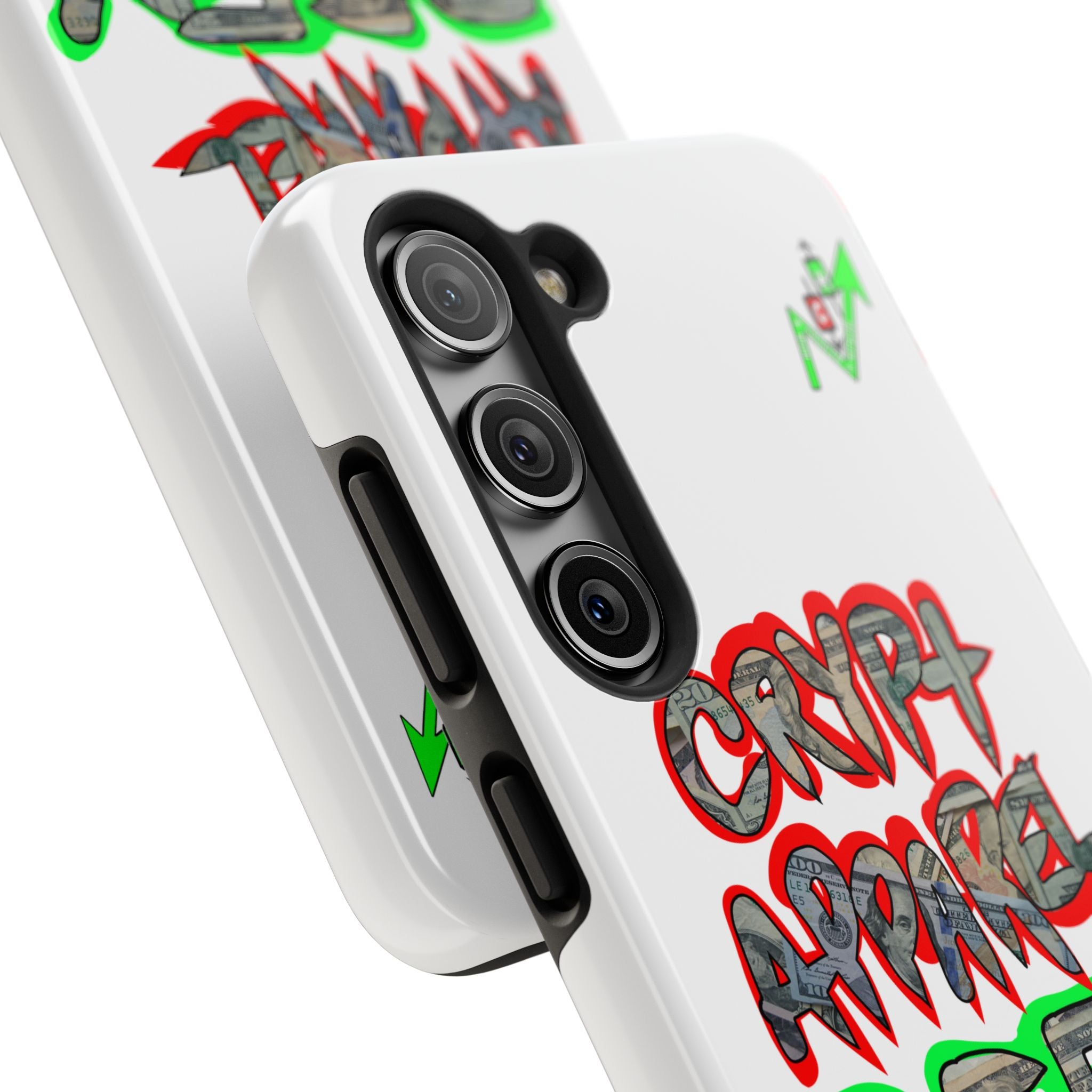 DEFY with DEFI Tough Phone Case — "Crypt Apparel: "Money" Graffiti Crypto Design
