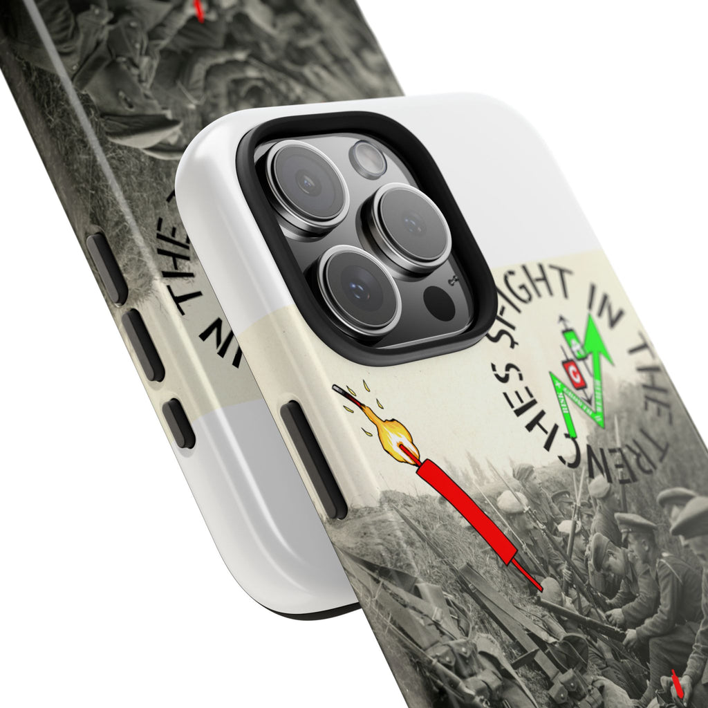 The Trenches Tough Phone Case — Crypt Apparel Trench Dog & Candle Design