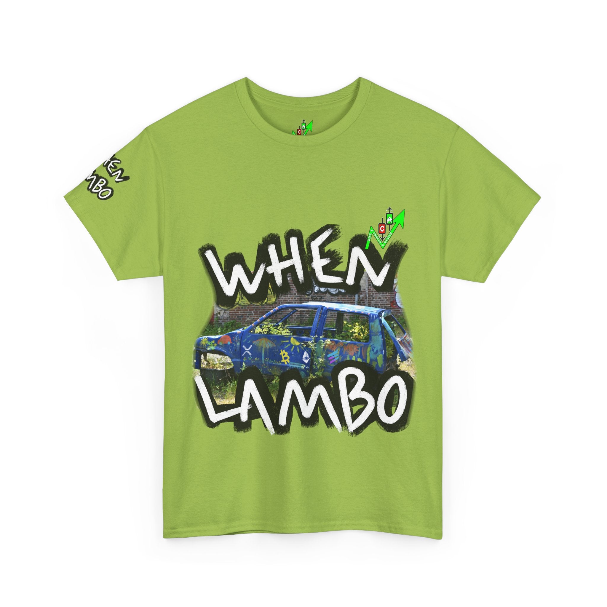 When Lambo Bitcoin inspired Crypto Graphic Tee | Crypt Apparel Car Streetwear