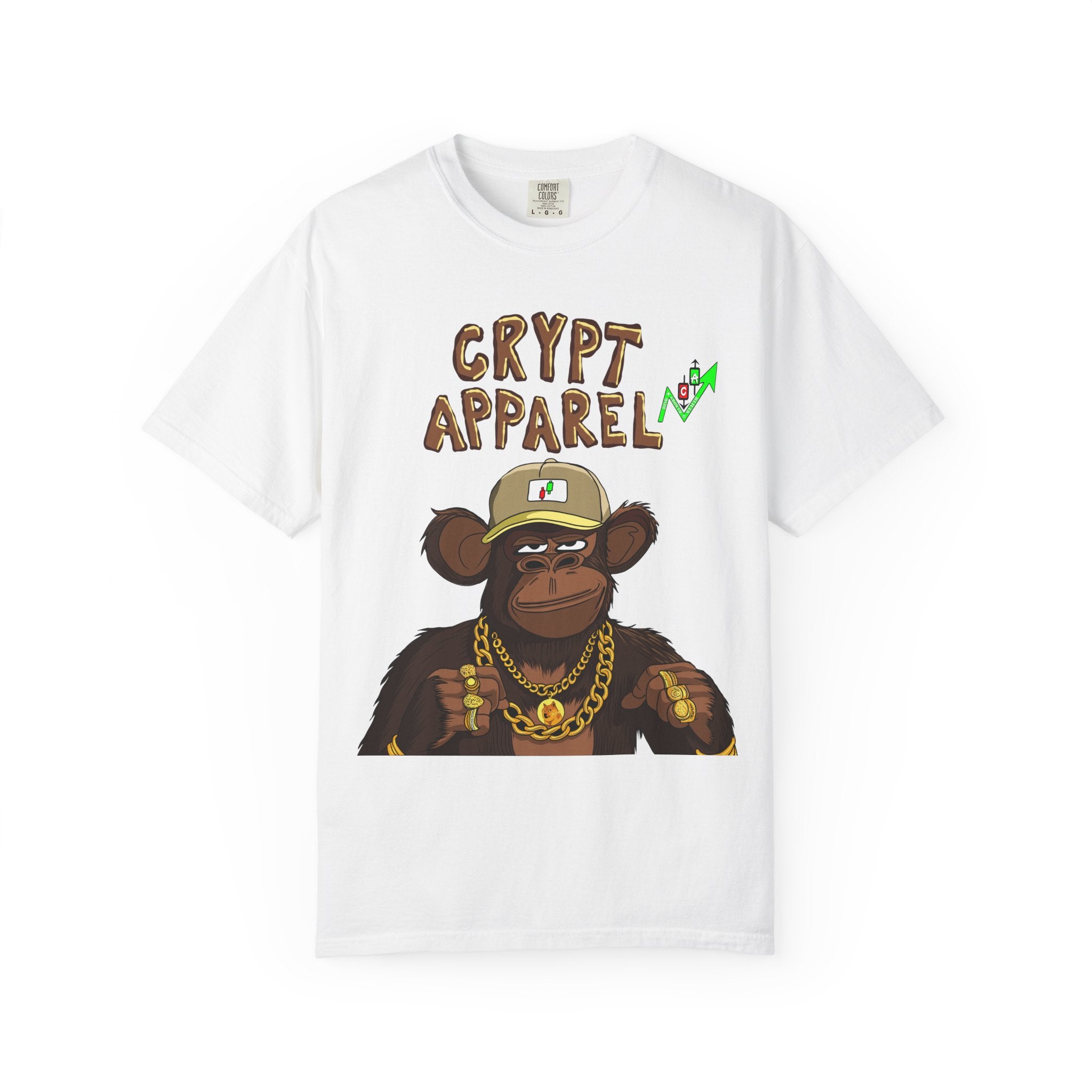 'Low Cap Ape' Graphic T-Shirt — Crypt Apparel Crypto Streetwear