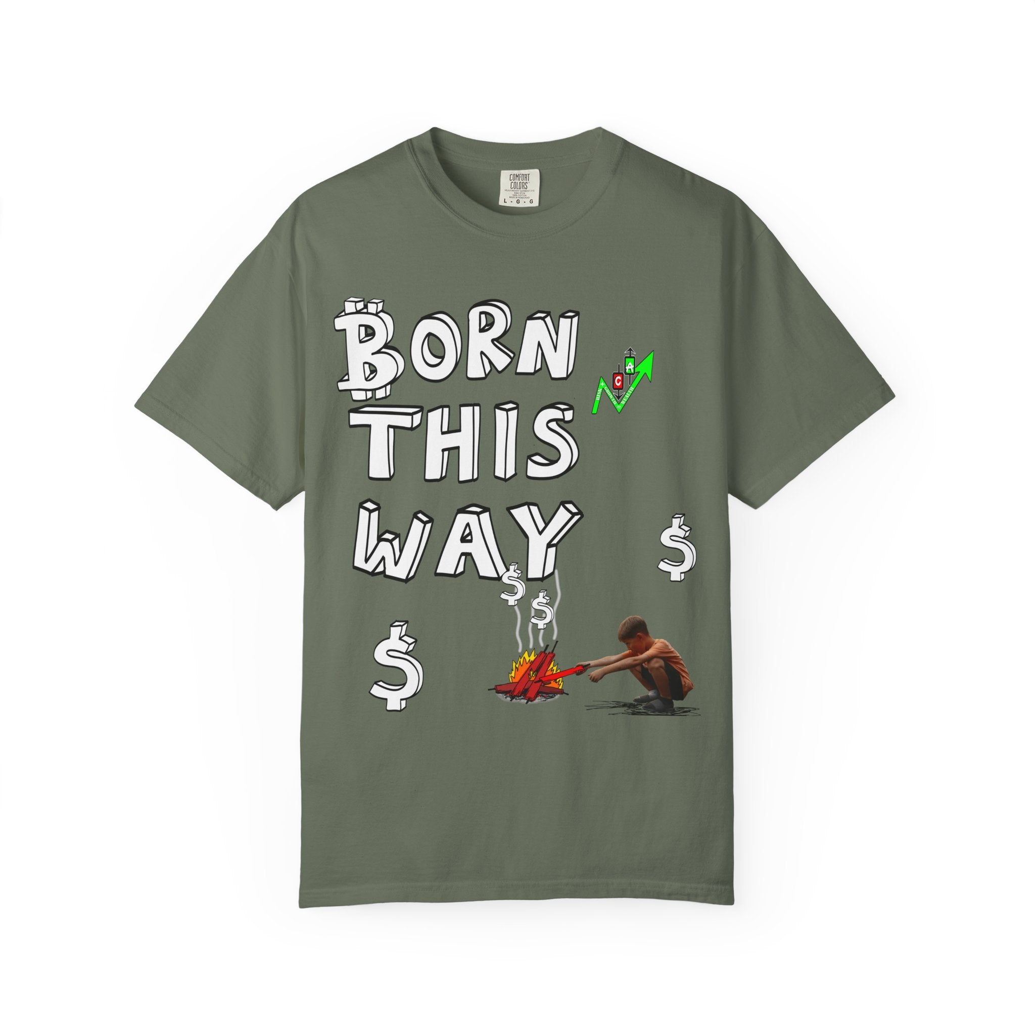 Born This Way Bitcoin inspired Crypto graphic tee | Crypt Apparel