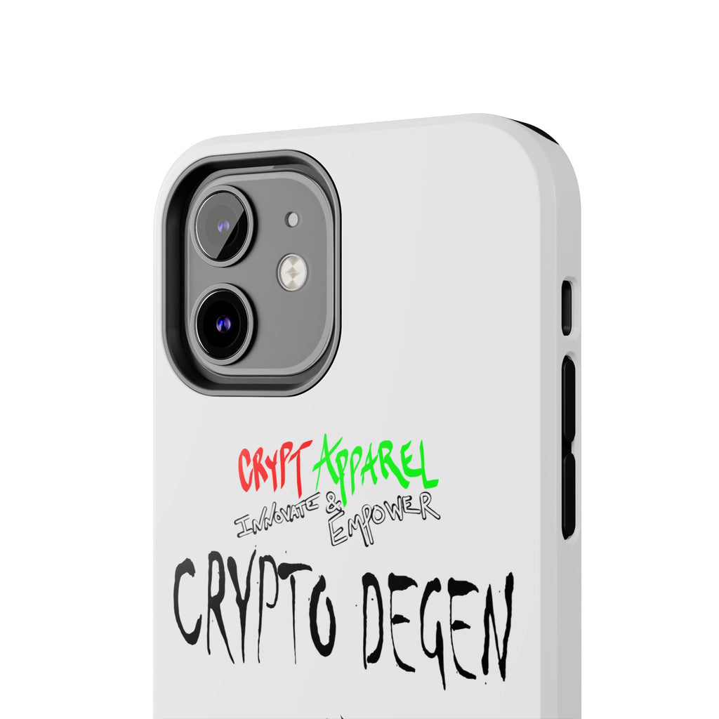 Crypto Degen Tough Phone Case — Cartoon HODL Backpack Design