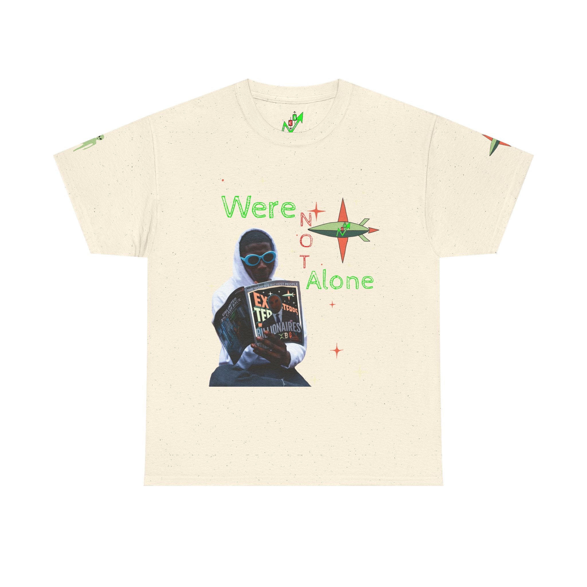 Extra Terrestrial Traders Crypto Graphic Tee — Retro Alien Poster Shirt