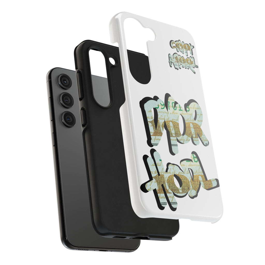 Tough Phone Case — Vintage Money Graffiti "Paper Hodl" Design