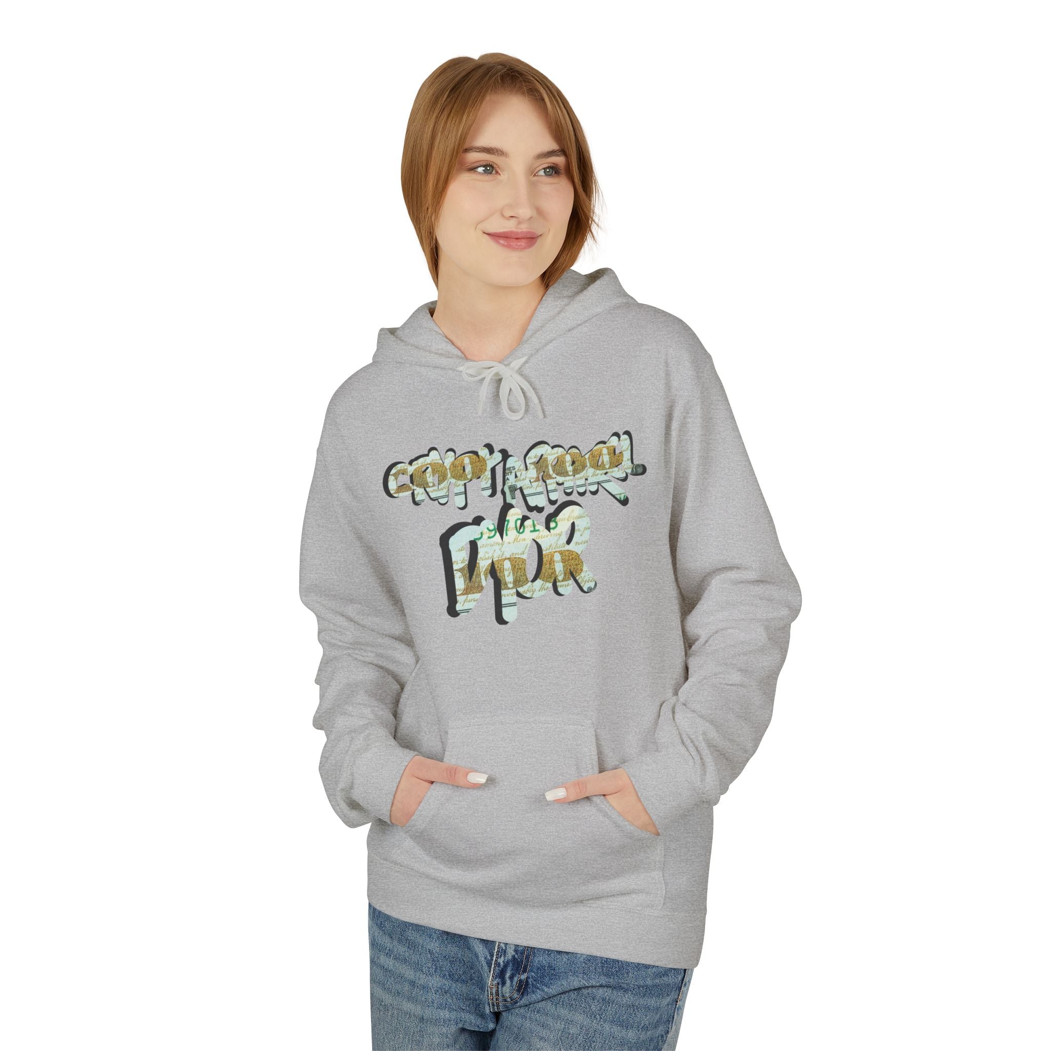 CA 100 Crypto Inspired Hoodie | Crypt Apparel Money Script Graphic Hooded Sweatshirt