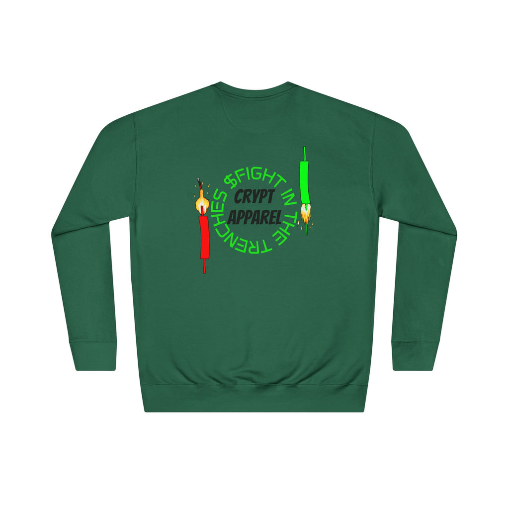 The Trenches Crewneck Sweatshirt — Crypt Apparel Crypto Graphic Pullover