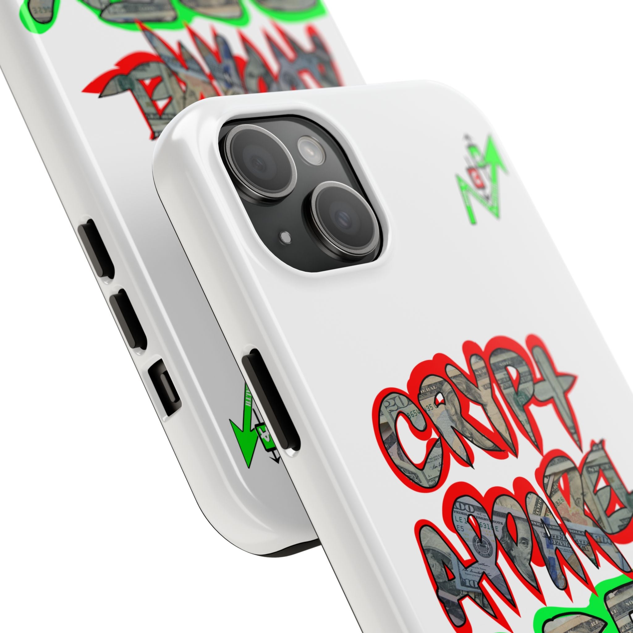 DEFY with DEFI Tough Phone Case — "Crypt Apparel: "Money" Graffiti Crypto Design