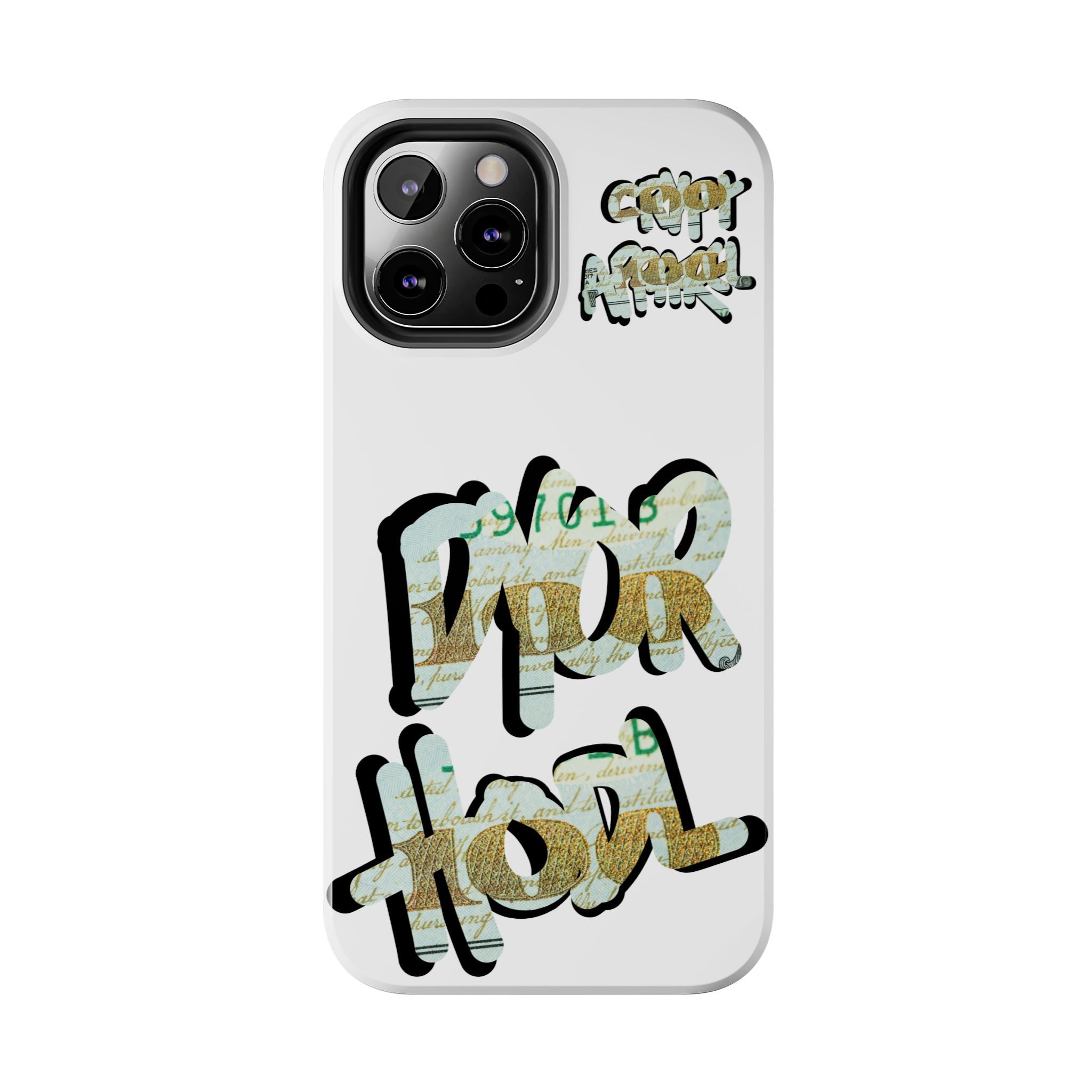 Tough Phone Case — Vintage Money Graffiti "Paper Hodl" Design