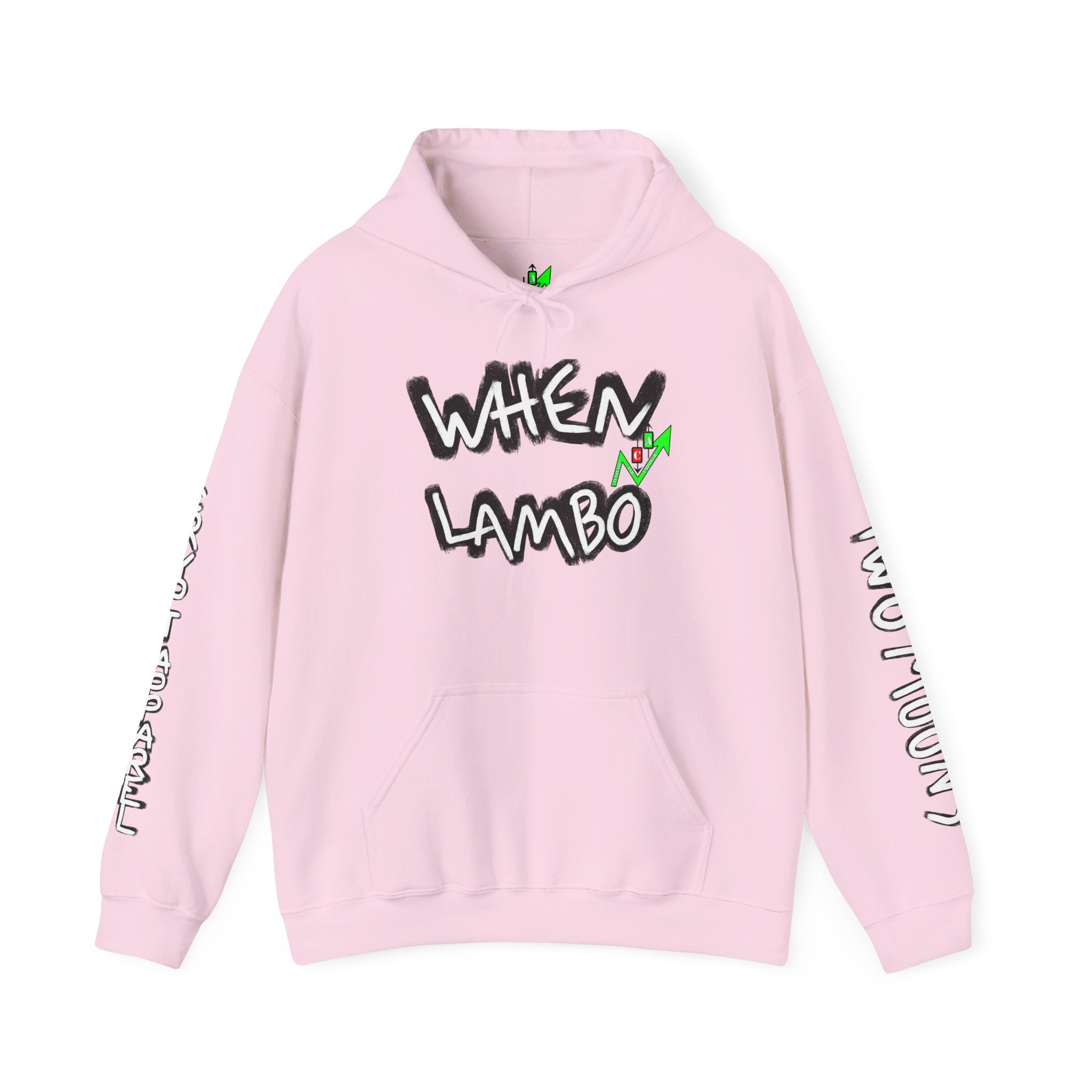 When Lambo Crypto Hoodie | Crypt Apparel Bitcoin Inspired Graffiti Design