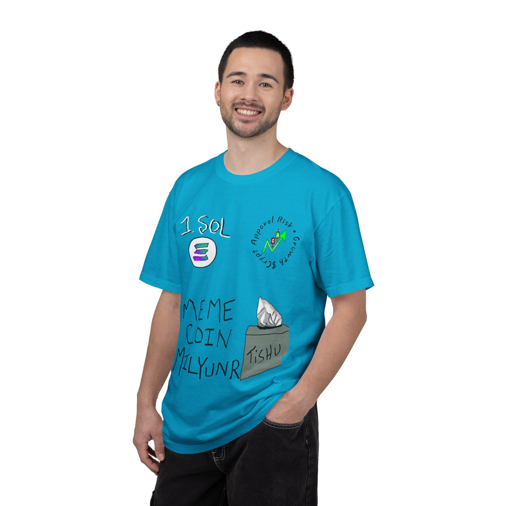 Crypto Meme T-Shirt — 'Meme Coin' Hand-Drawn Crypto Art Tee