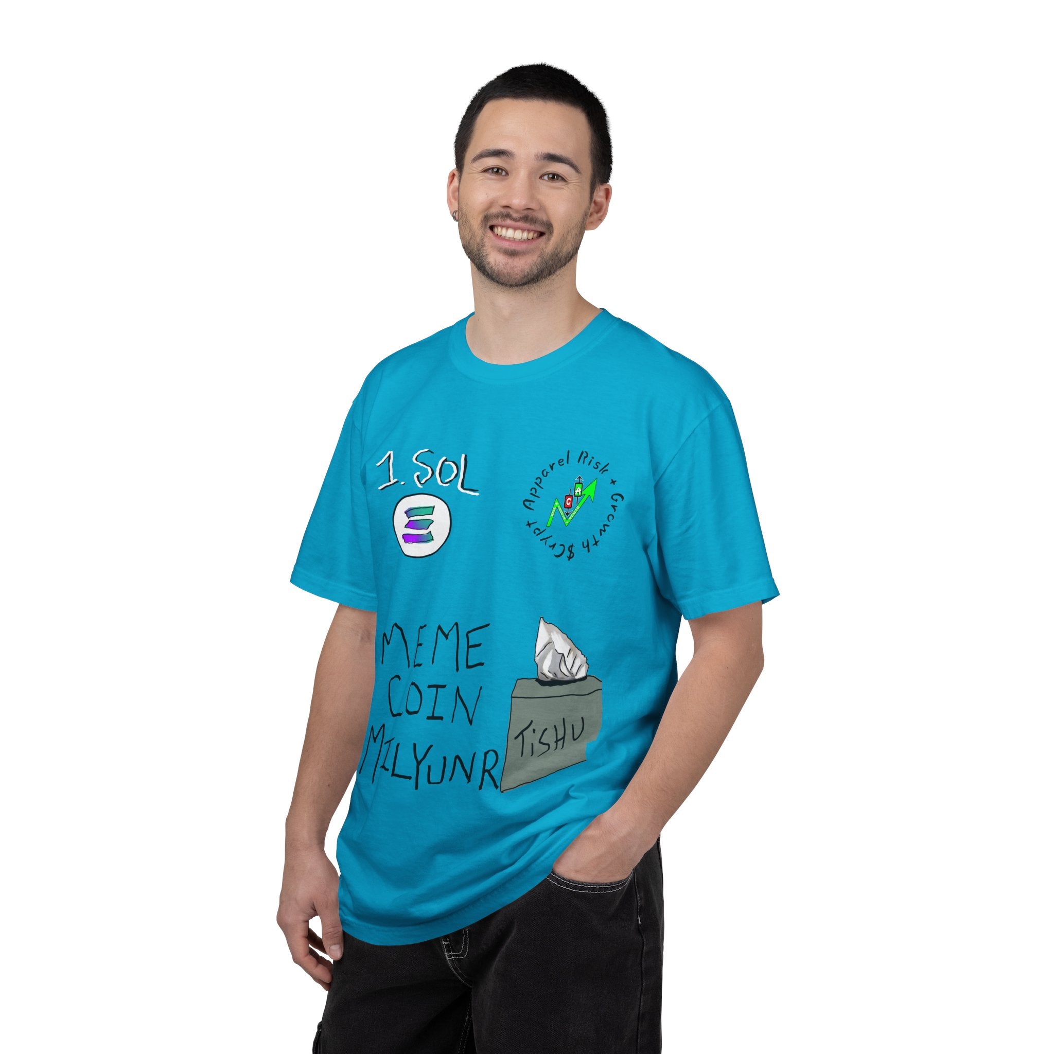 Crypto Meme T-Shirt — 'Meme Coin' Hand-Drawn Crypto Art Tee