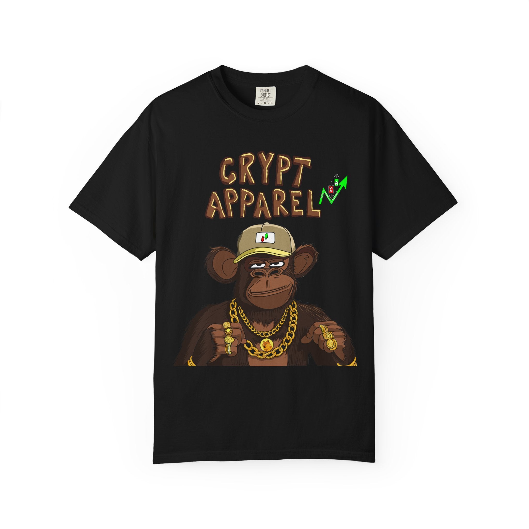 'Low Cap Ape' Graphic T-Shirt — Crypt Apparel Crypto Streetwear