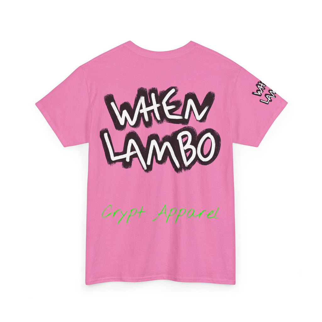 When Lambo Bitcoin inspired Crypto Graphic Tee | Crypt Apparel Car Streetwear