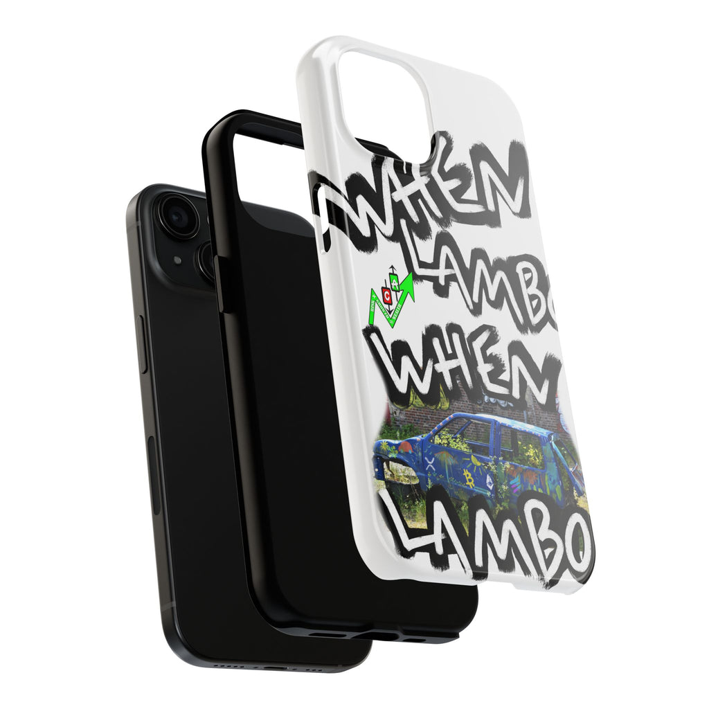 When Lambo Art Phone Case — Crypto Meme Tough Phone Case